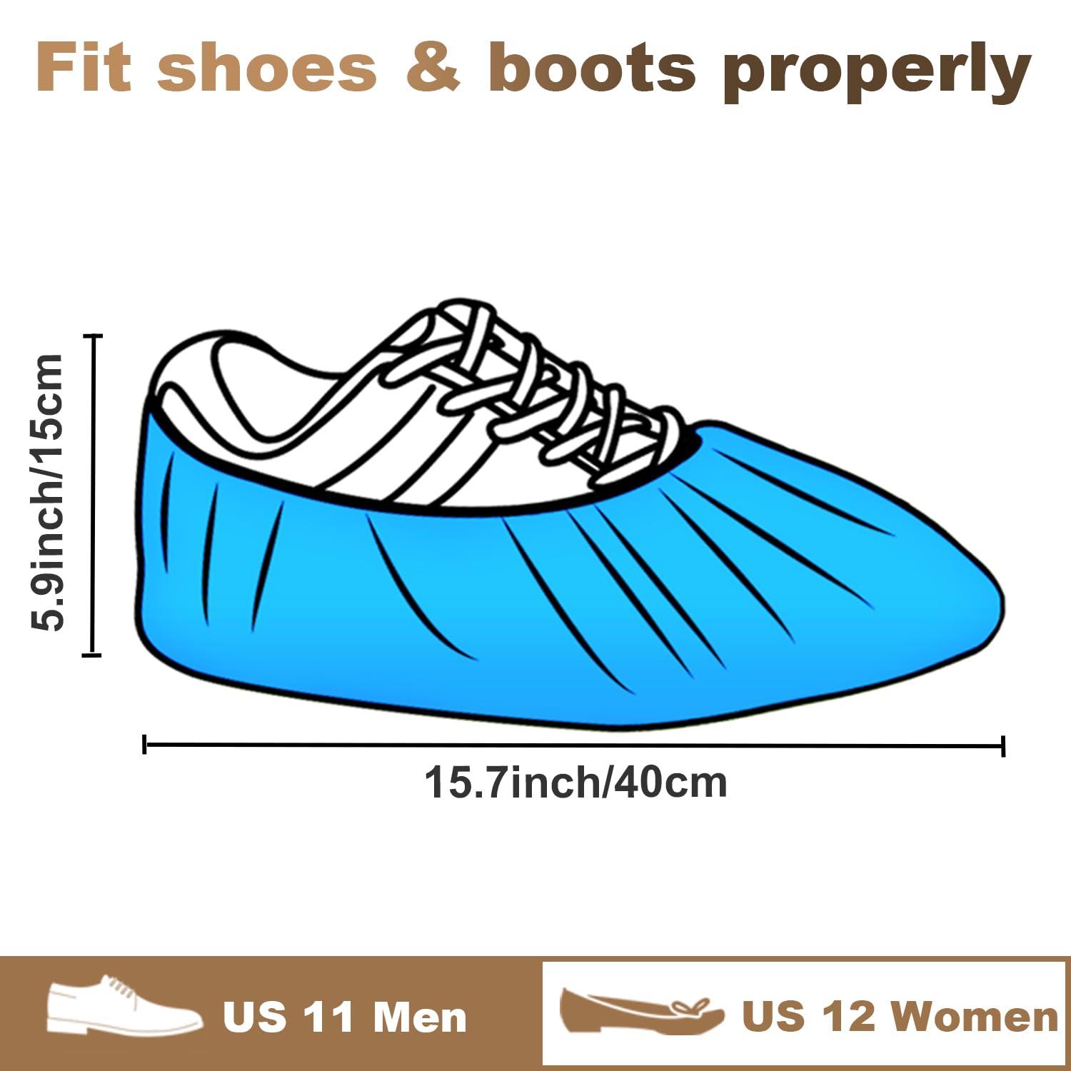 100 Pack (50Pairs) Shoe Covers Disposable Non-Slip, Waterproof Boot Covers with Compact Roll for Easy Storage, Plastic Shoe Covers for Indoor Use, Home Cleaning,Visting, One Size Fits Most - Image 6