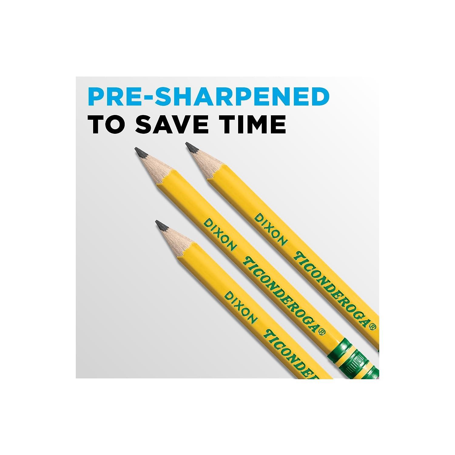 Ticonderoga Golf Pencils With Erasers, #2 HB Lead, Yellow, Pack Of 72 - Image 5