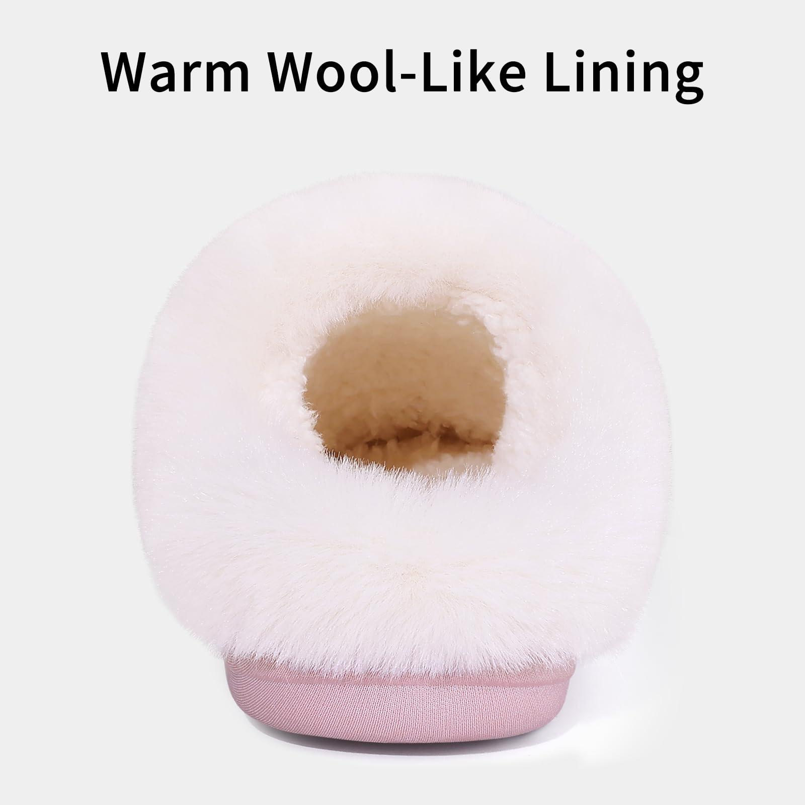Evshine Warm Knit House Slippers for Women Comfy Wool-Like Lined Chenille Slippers with Memory Foam and Indoor Outdoor Soles - Image 4
