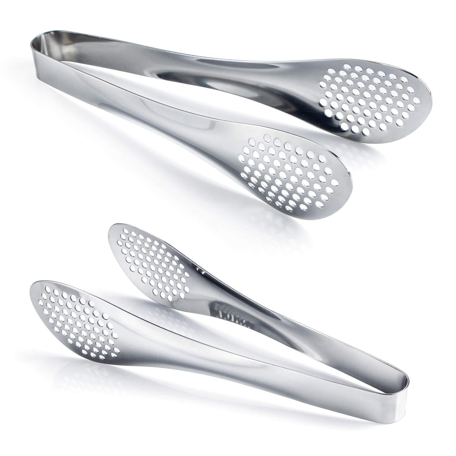 MSY BIGSUNNY 9 inch Buffet Tongs, Set of 2 Stainless Steel Food Serving Tongs - Image 3