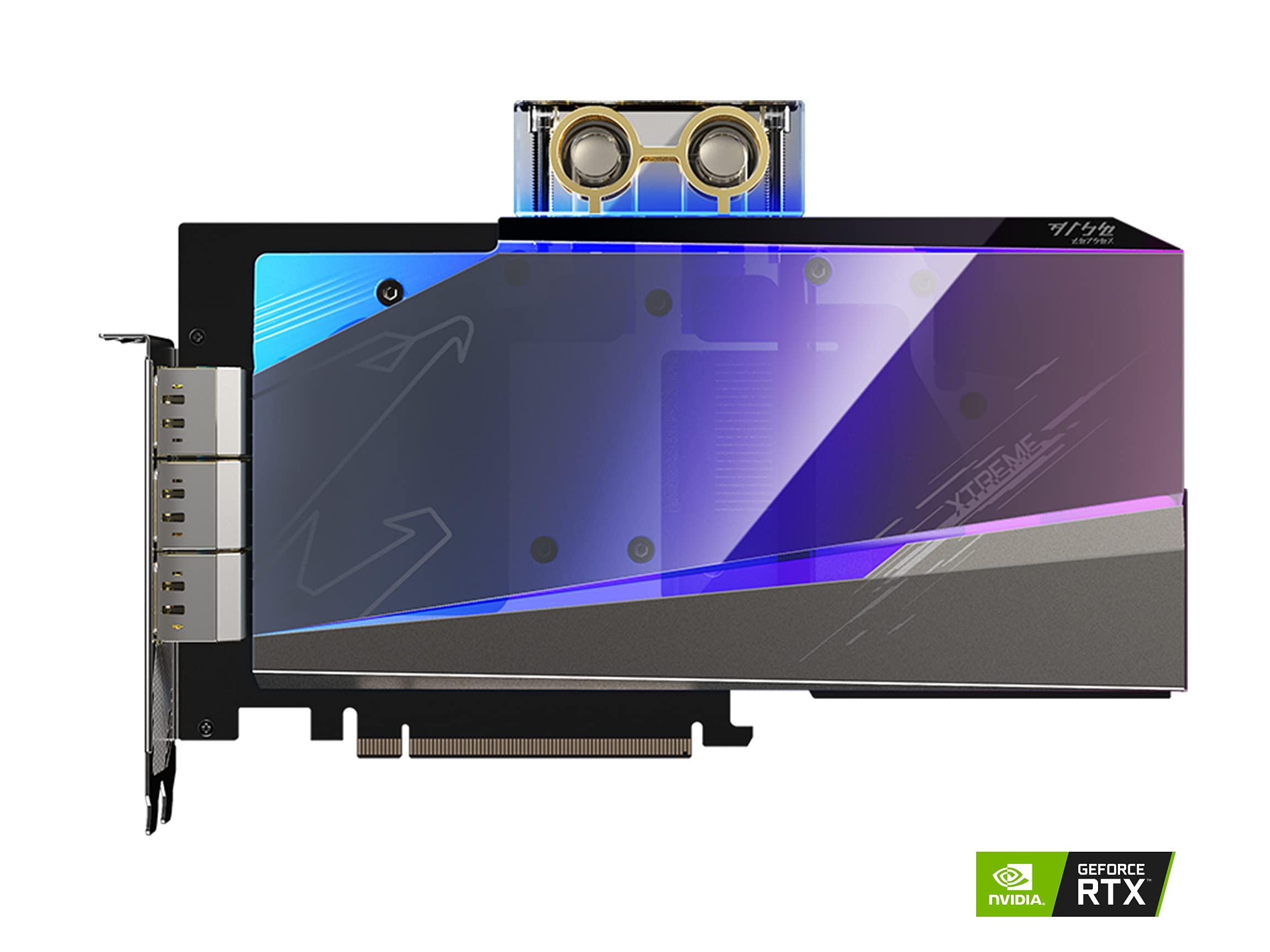 GIGABYTE AORUS GeForce RTX 3080 Xtreme WATERFORCE WB 10G (REV 2.0) Graphics Card, Water Block Cooling System, LHR, 10GB 320-bit GDDR6X, GV-N3080AORUSX WB-10GD REV2.0 Video Card - Image 5