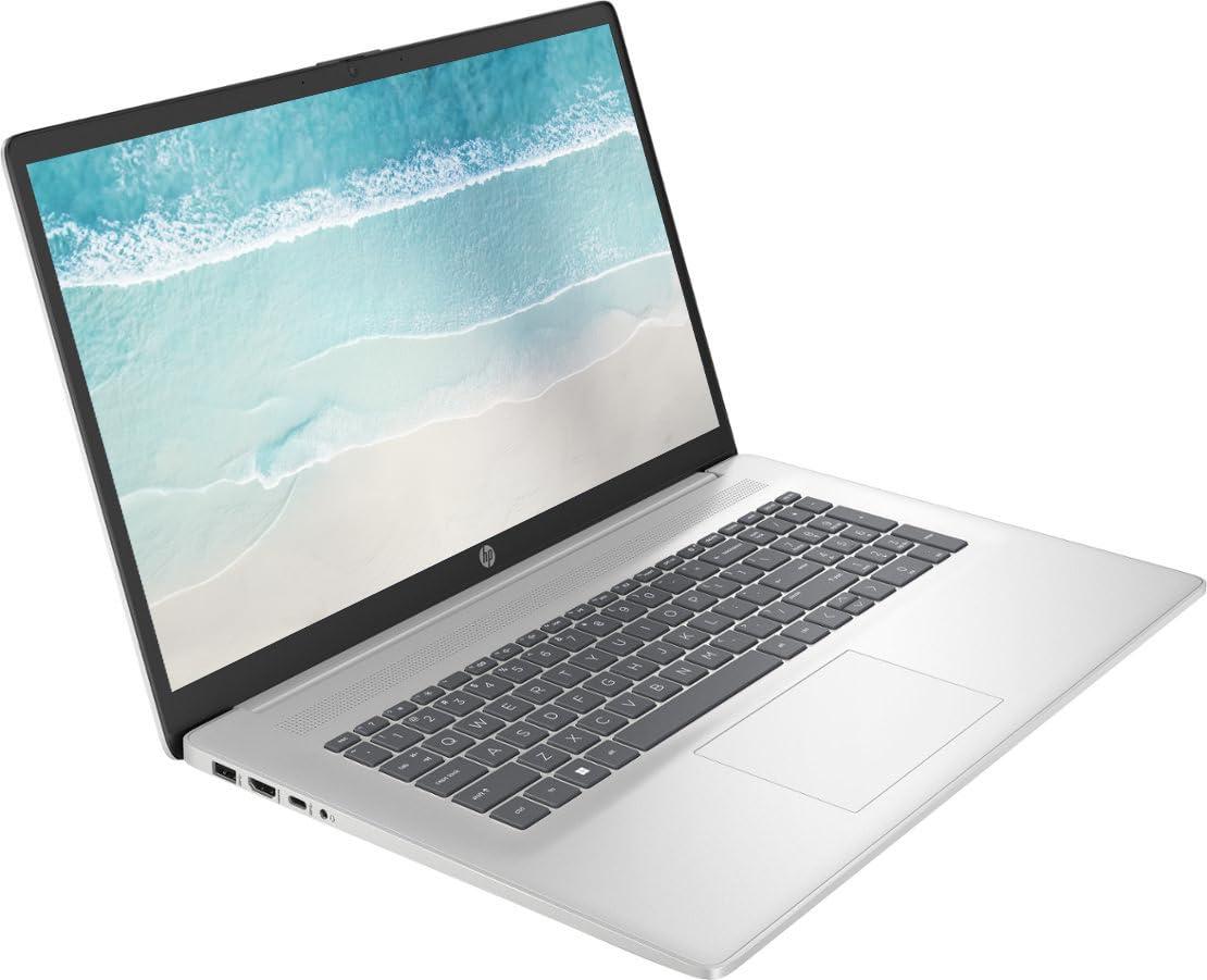 HP Business Laptop Computer, 17.3" FHD Display, Intel Core i3-1215U Processor, Windows 11 Pro Laptop 32GB RAM 1TB SSD, Numeric Keypad, Camera Privacy Shutter, HDMI, PLUSERA Earphones, Natural Silver - Image 2
