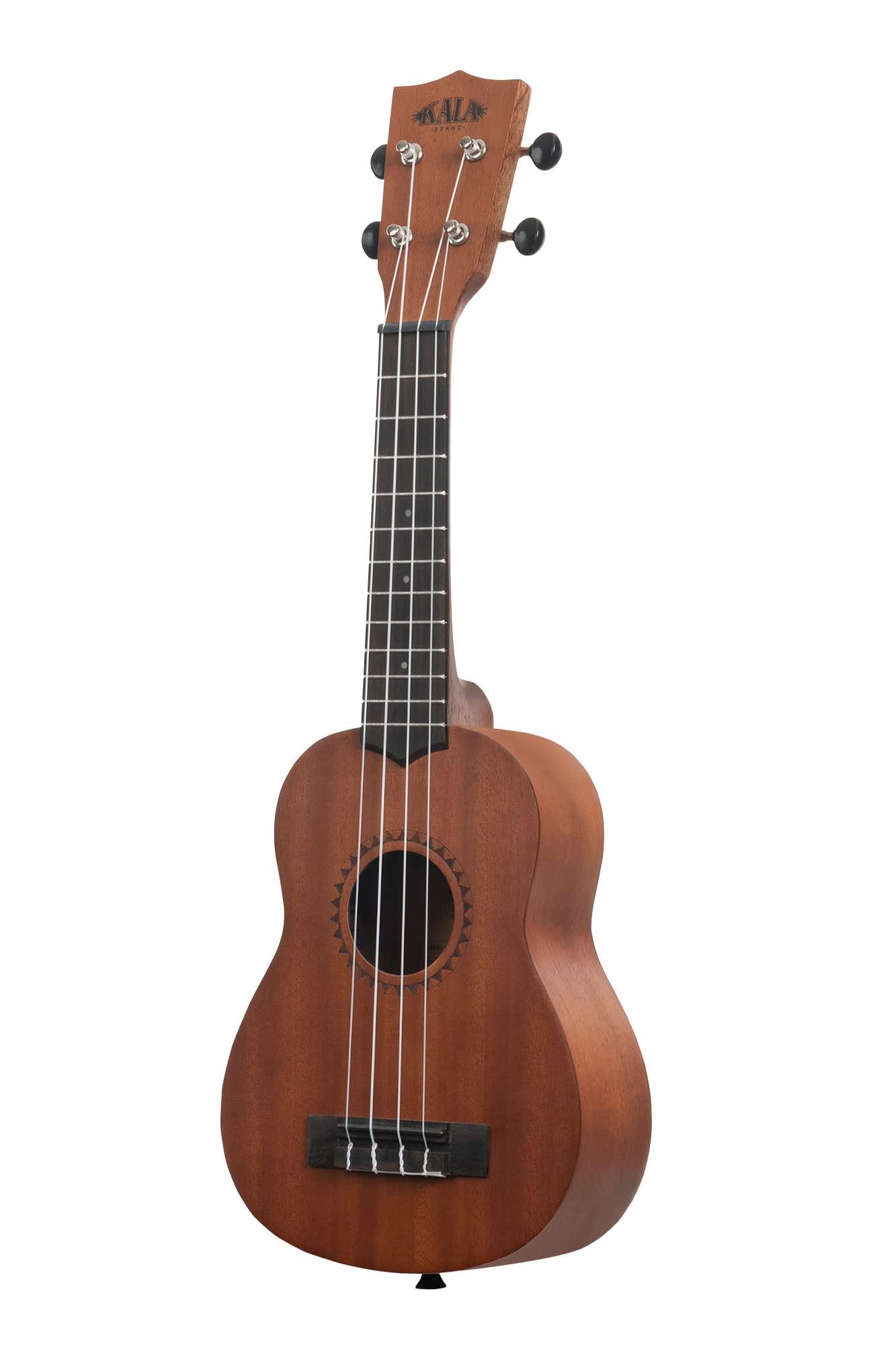 Kala Learn To Play Soprano Ukulele Starter Kit KALA-LTP-S – Natural Mahogany Finish, Complete Beginner Starter Kit with Tuner, Instructional Booklet, and Aquila Strings - Image 4
