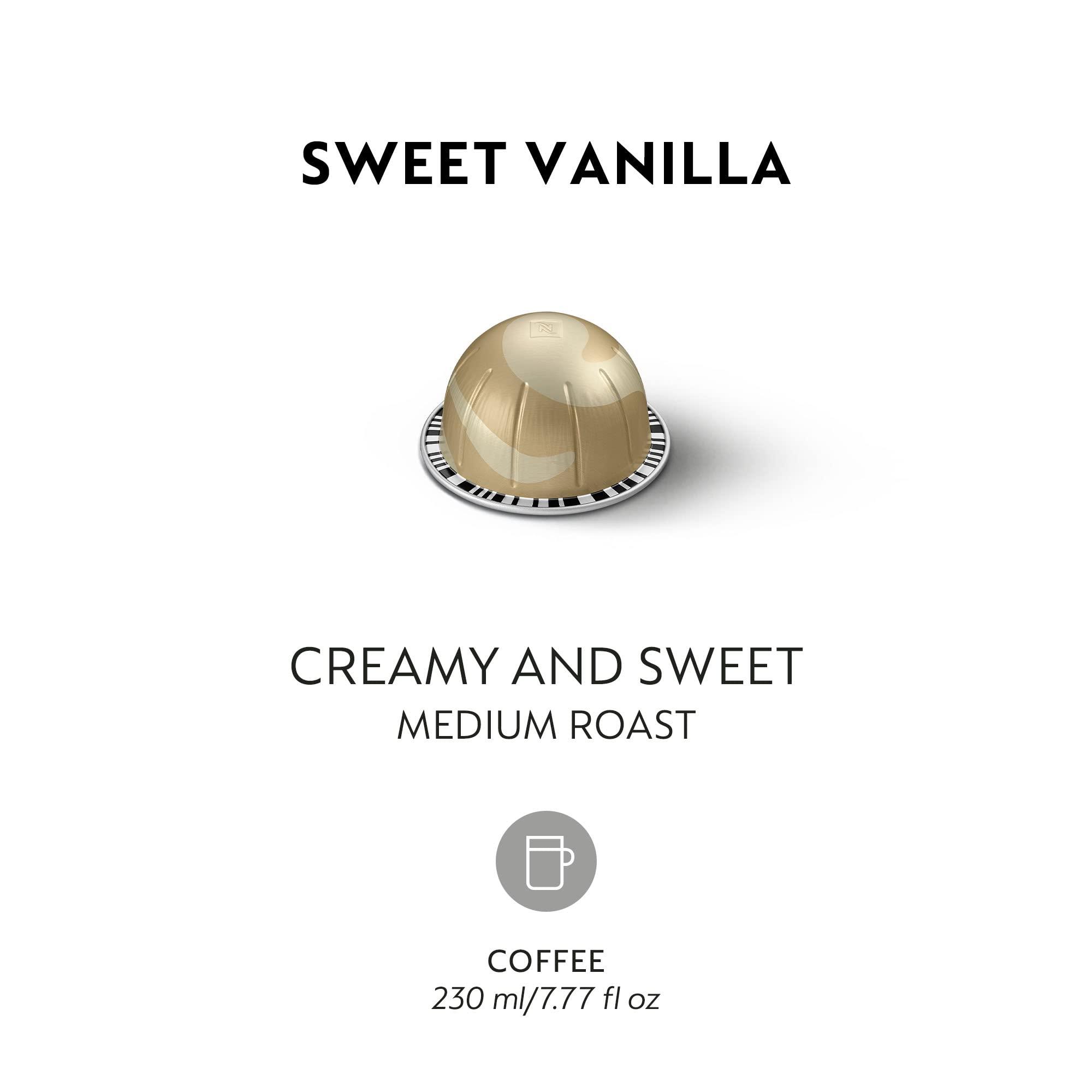Nespresso Capsules Vertuo, Sweet Vanilla, Medium Roast Coffee, 30 Count Coffee Pods, Brews 7.8oz. - Image 3