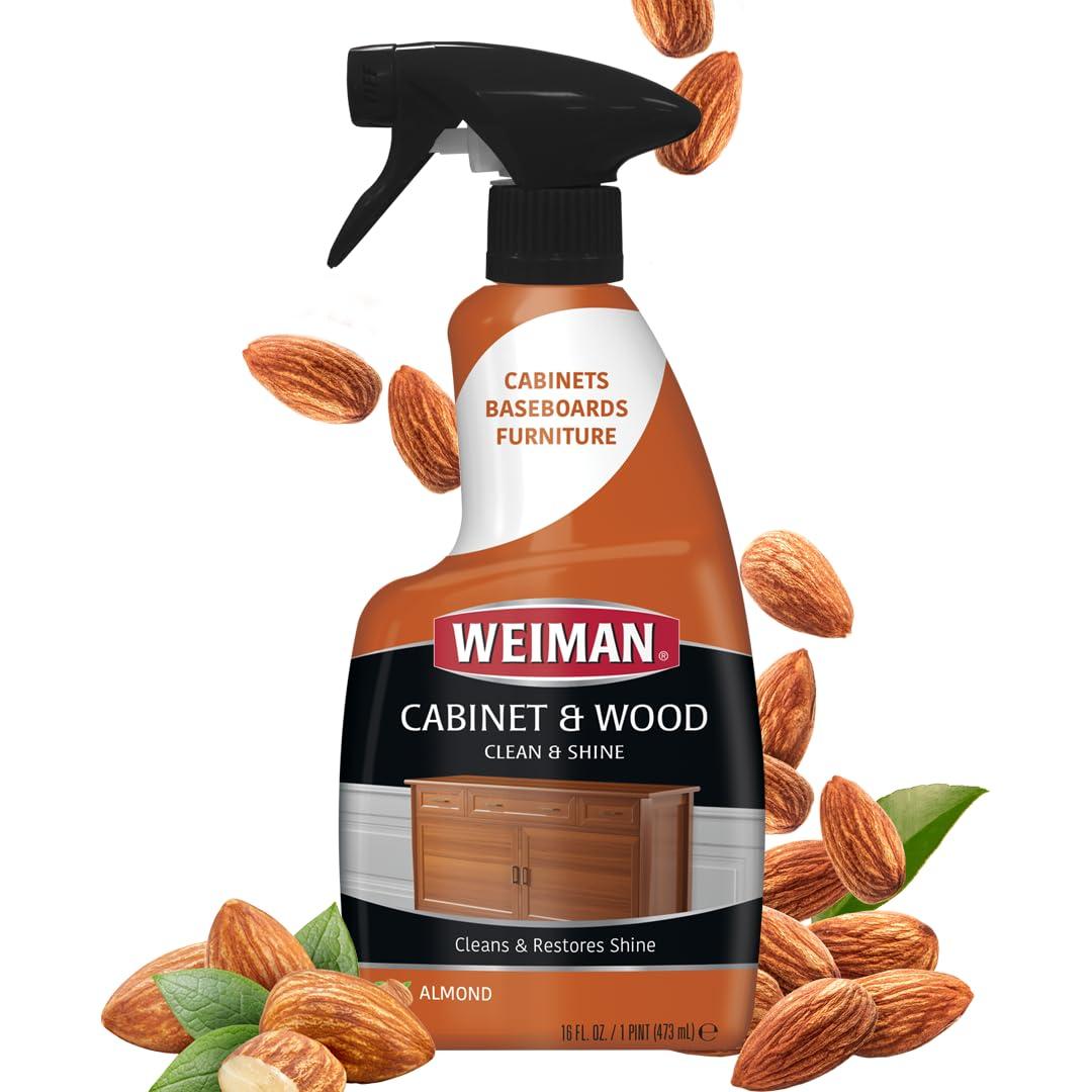 Weiman Cabinet and Wood Cleaner, Shine, Clean and Protect Spray - For Wood Cabinets, Furniture, Tables, Baseboards, Trim and more, 16 oz, 2 PACK with MicroFiber Towel - Image 7