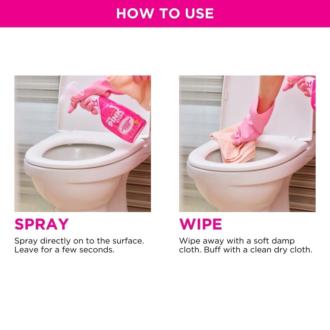 Stardrops - The Pink Stuff - Miracle Bathroom Foam Cleaner 750ml - Baths, Tiles, Soap Scum, Limescale, Streak Free - Image 10