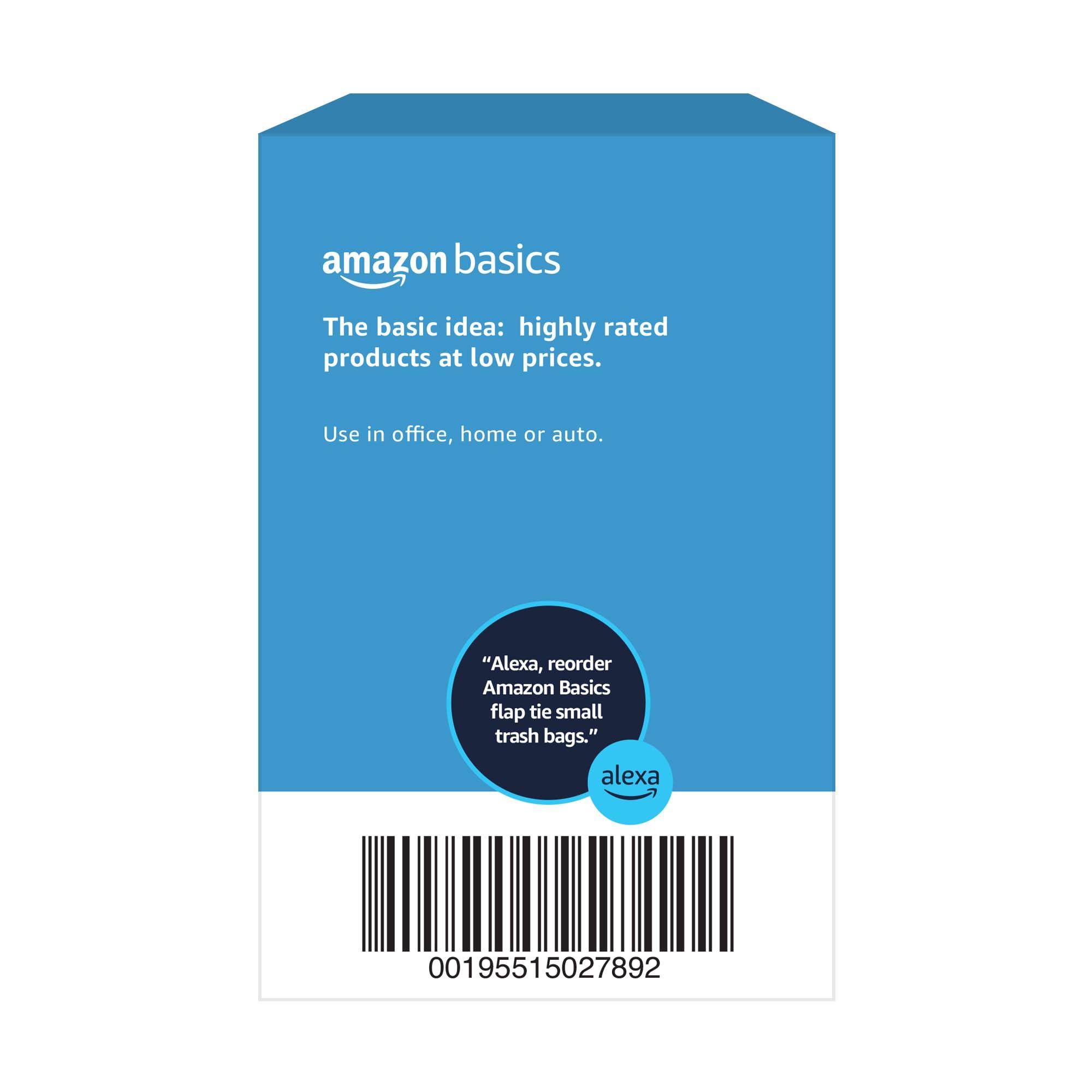Amazon Basics 4 Gallon Trash Bags, Flap Ties, Fresh Scent, 80 Count, Pack of 1 - Image 6