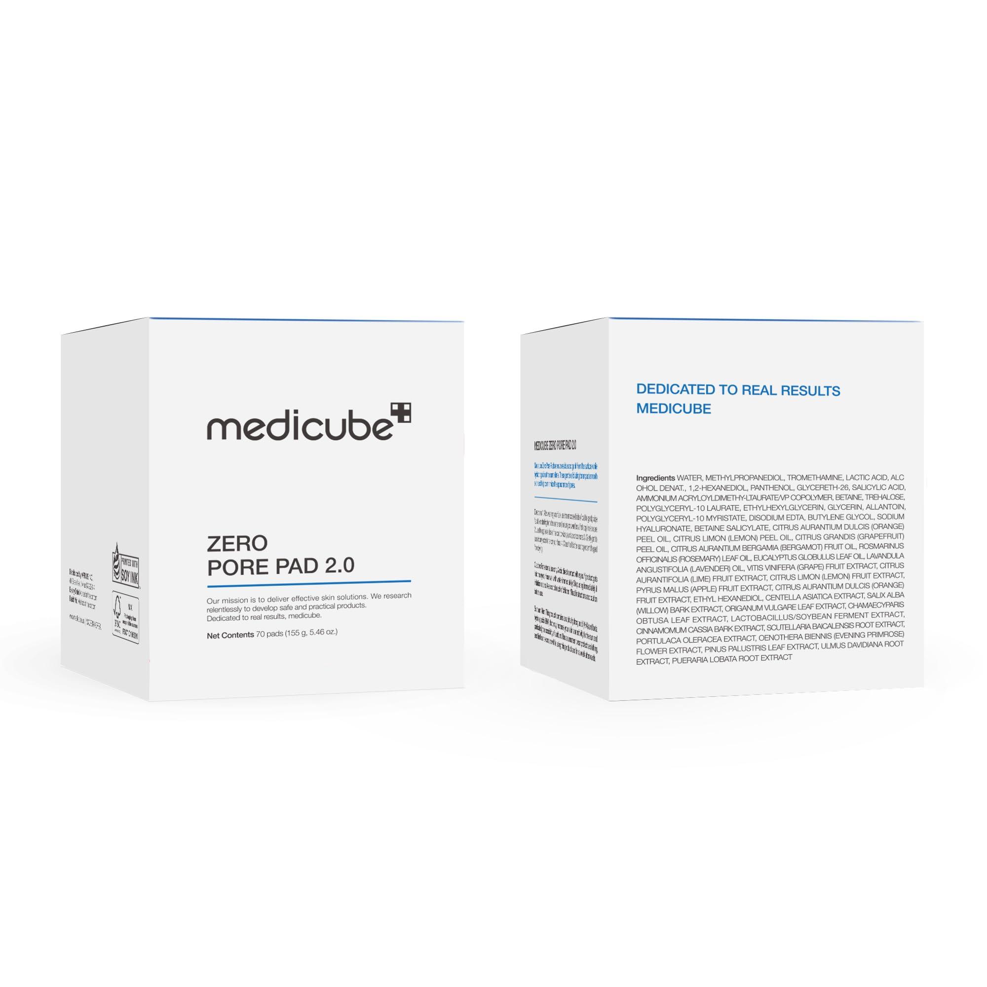 Medicube Zero Pore Pads 2.0, Dual-Textured Facial Toner Pads for Exfoliation and Pore Care with 4.5% AHA Lactic Acid & 0.45% BHA Salicylic Acid, Ideal for All Skin Types, Korean Skin Care (70 units) - Image 8