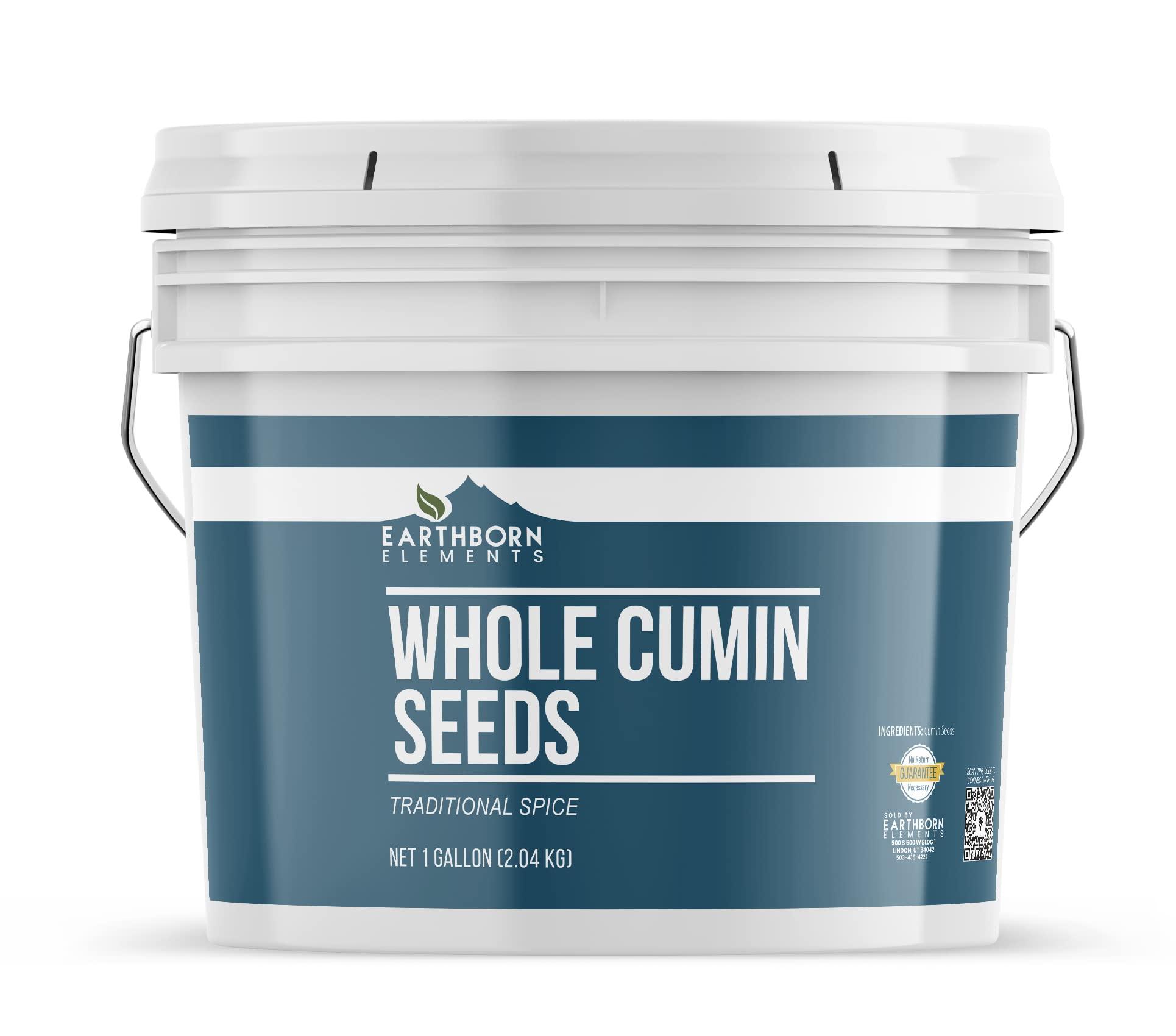 Earthborn Elements Whole Cumin Seeds 1 Gallon Bucket, Aromatic Spice, Warm Flavor