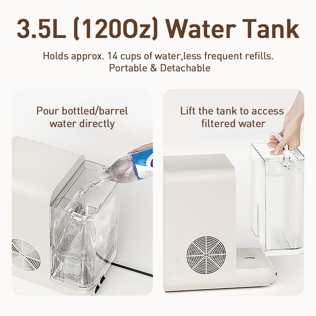 Joydeem Instant Hot & Cold Water Dispenser, Automatic Tea & Coffee Brewer, Adjustable Temperature and Volume, BPA Free, 3.5L 120Oz - Image 7