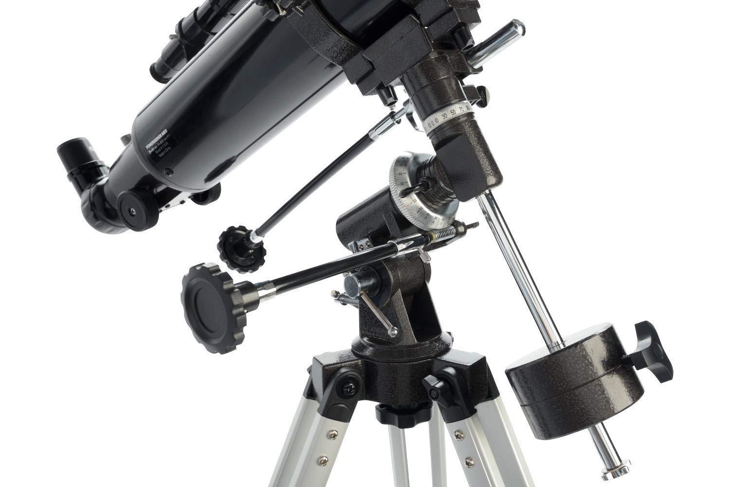 Celestron 21048 PowerSeeker 80EQ Refractor Telescope - Includes Two Eyepieces, Erect Image Diagonal, 3X Barlow Lens, Height-Adjustable Tripod and Deluxe Accessory Tray, Black - Image 5