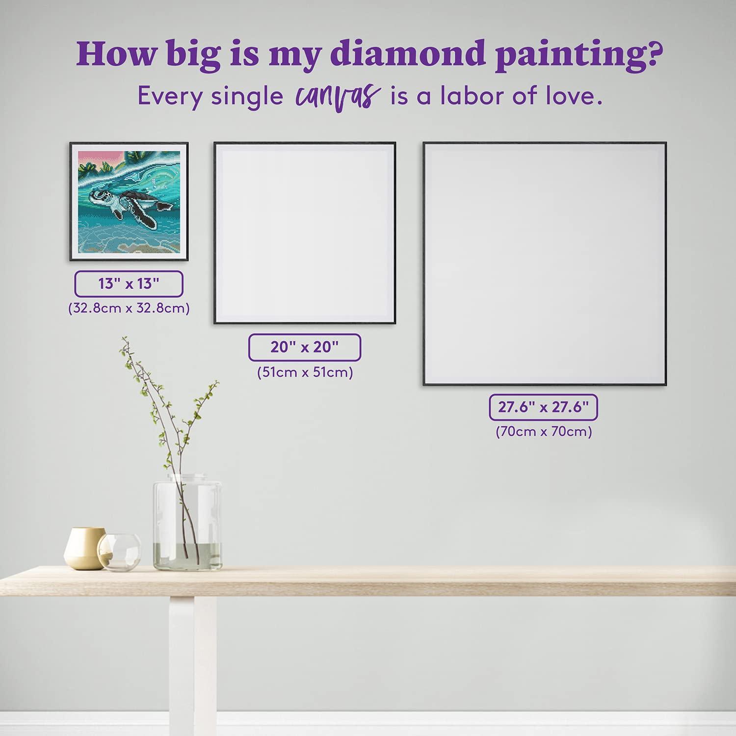 DIAMOND ART CLUB Tropical SEA Turtle Diamond Painting Kit, 13" x 13" (32.8 x 32.8 cm) - Image 7
