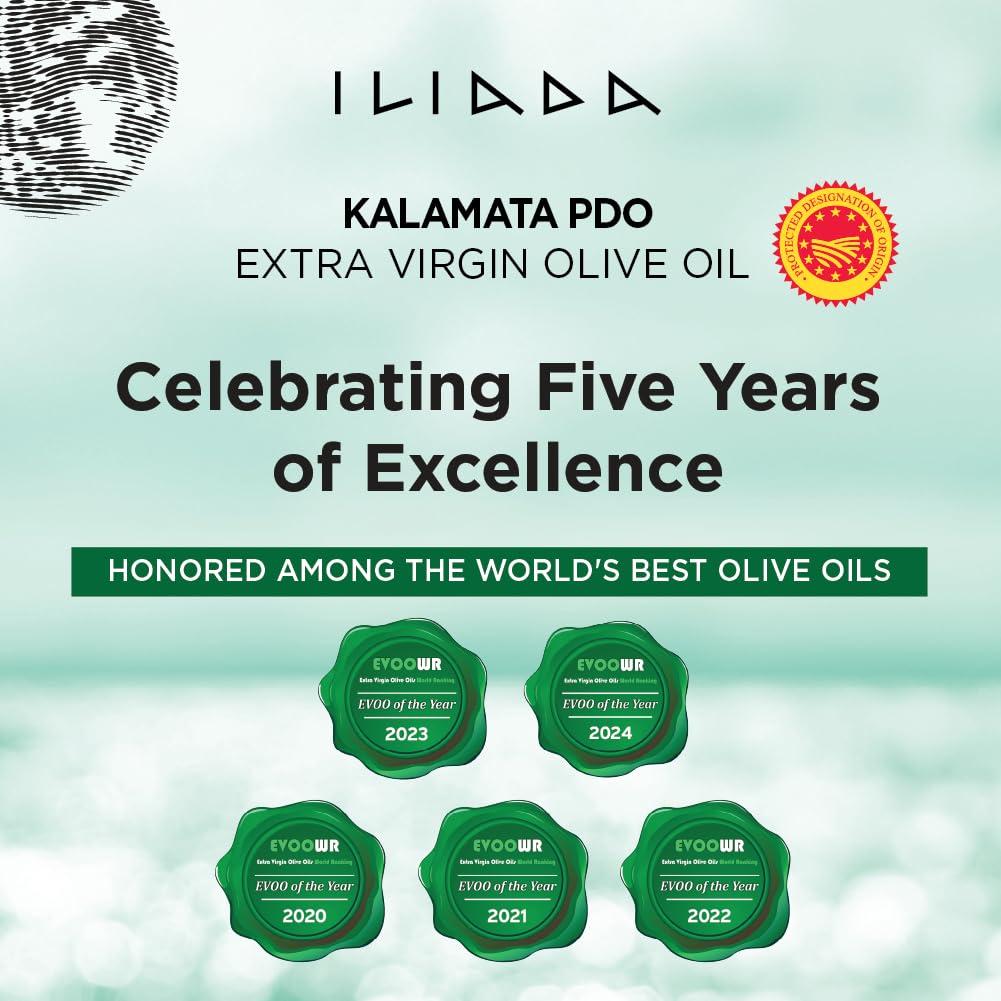 Iliada Kalamata PDO Extra Virgin Olive Oil, 3Lt | Multi-Awarded | Single Region 100% Greek | Monovarietal Koroneiki | Cold Press | Polyphenol Rich | Chef's Favorite - Image 4