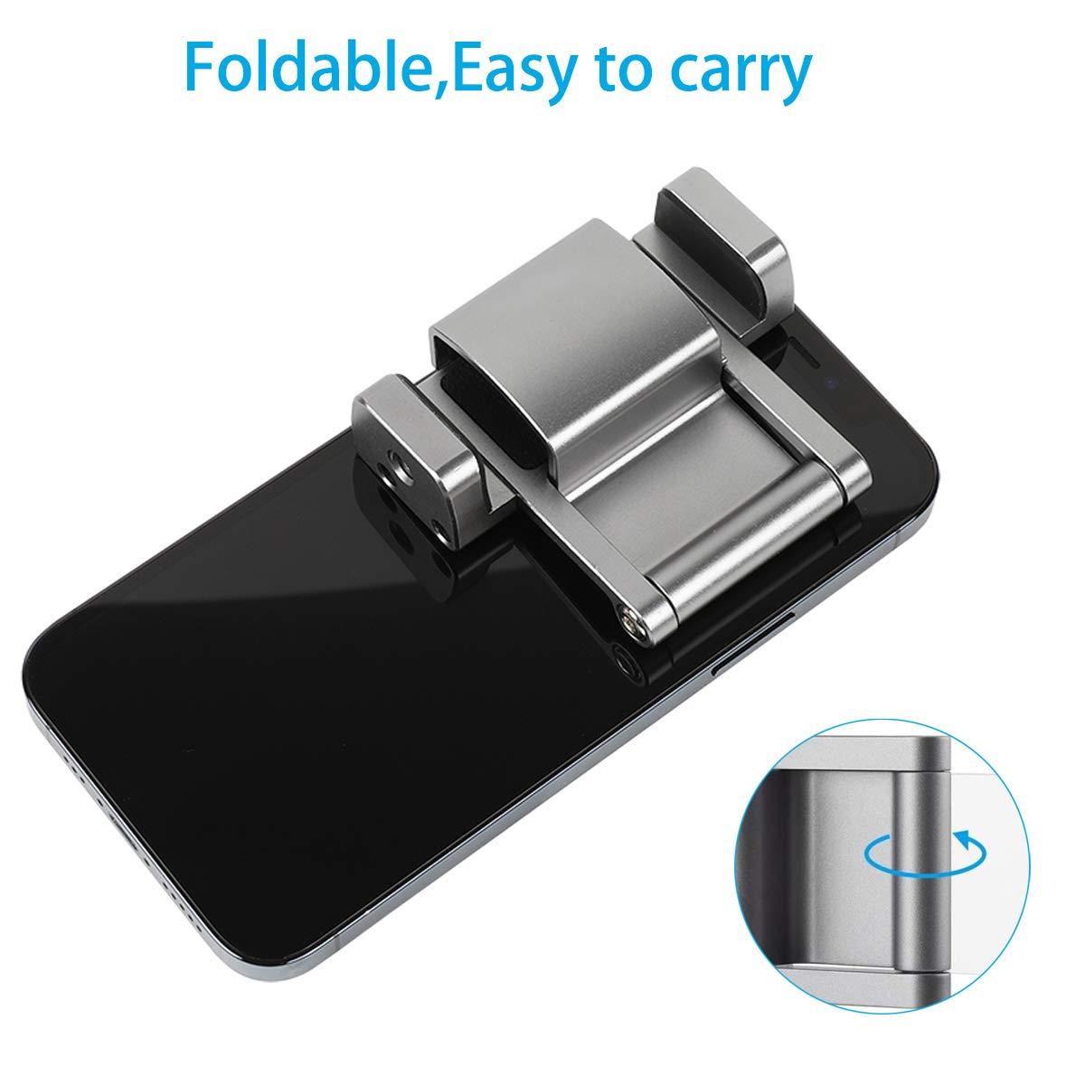 PellKing Osmo Pocket/Osmo Pocket 2 Phone Holder Set Expansion Accessories + Universal Mini Extension Pole Tripod Compatible with DJI OSMO Pocket 2/ DJI OSMO Pocket and Smartphone - Image 6
