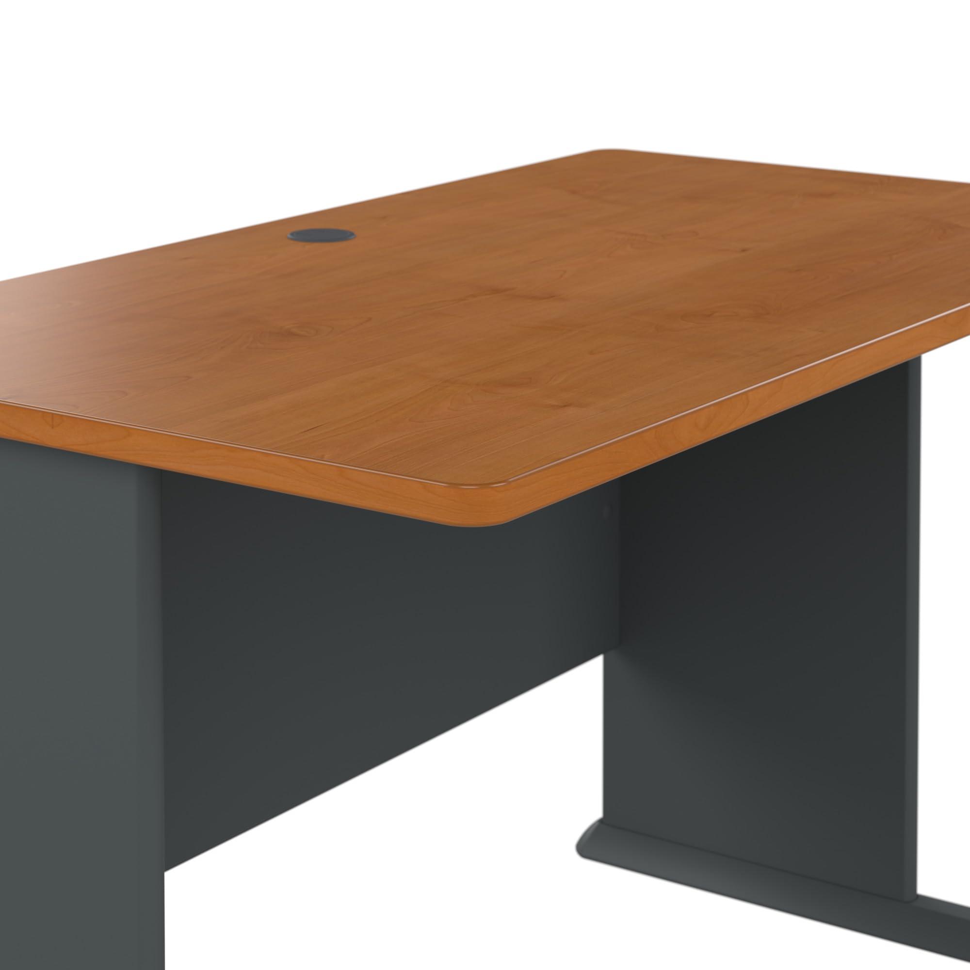 Bush Business Furniture Series A Desk, Large Workstation for Home or Professional Workspace, Desktop Solution for Office Use, 72W, Natural Cherry - Image 6