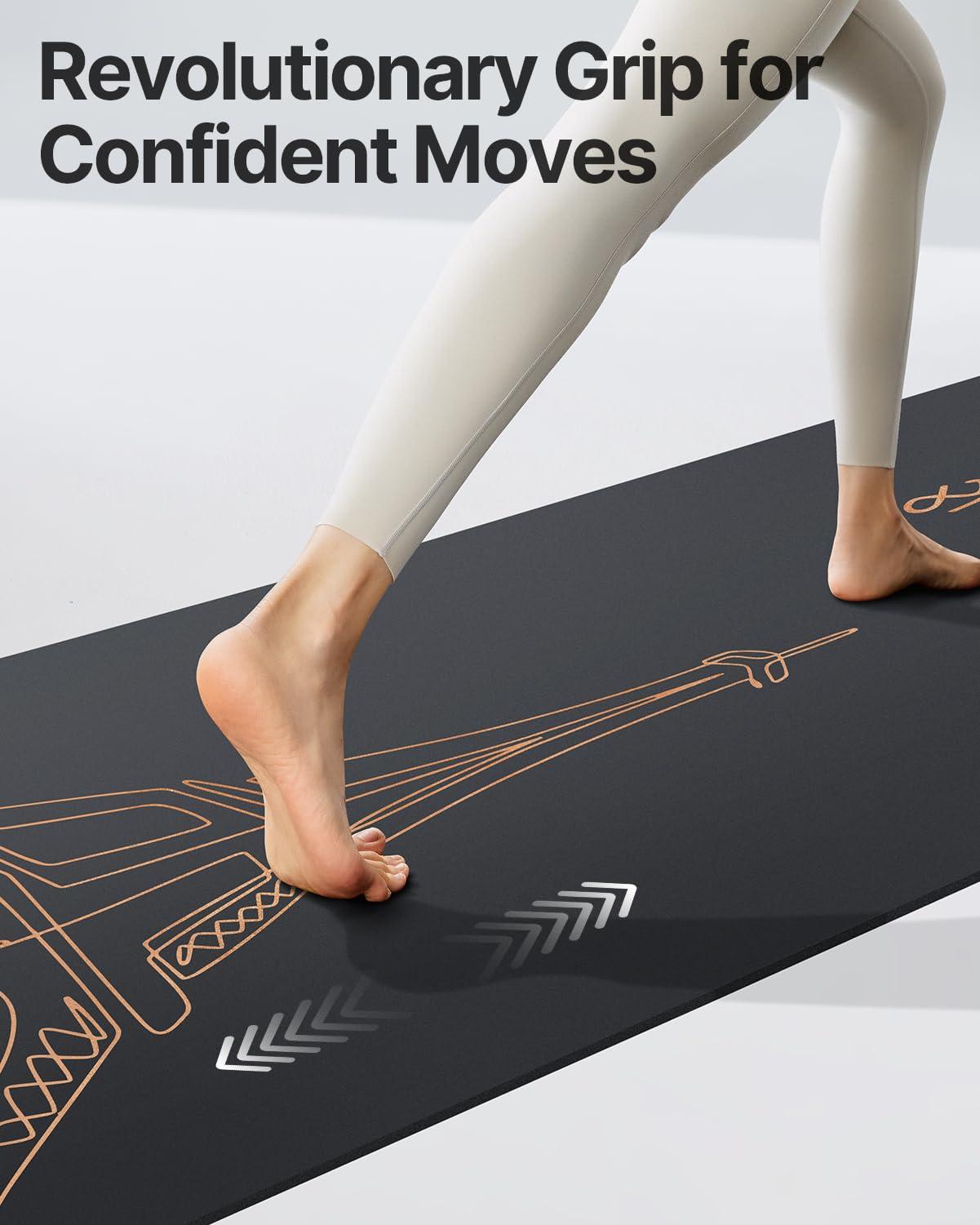 YOTTOY City Landmark Yoga Mat,72"x26"x6mm Hot Yoga Mat with coconut Anti-Tear Design and Friendly Natural Rubber Yoga Mat with Strap and Bag - Image 8