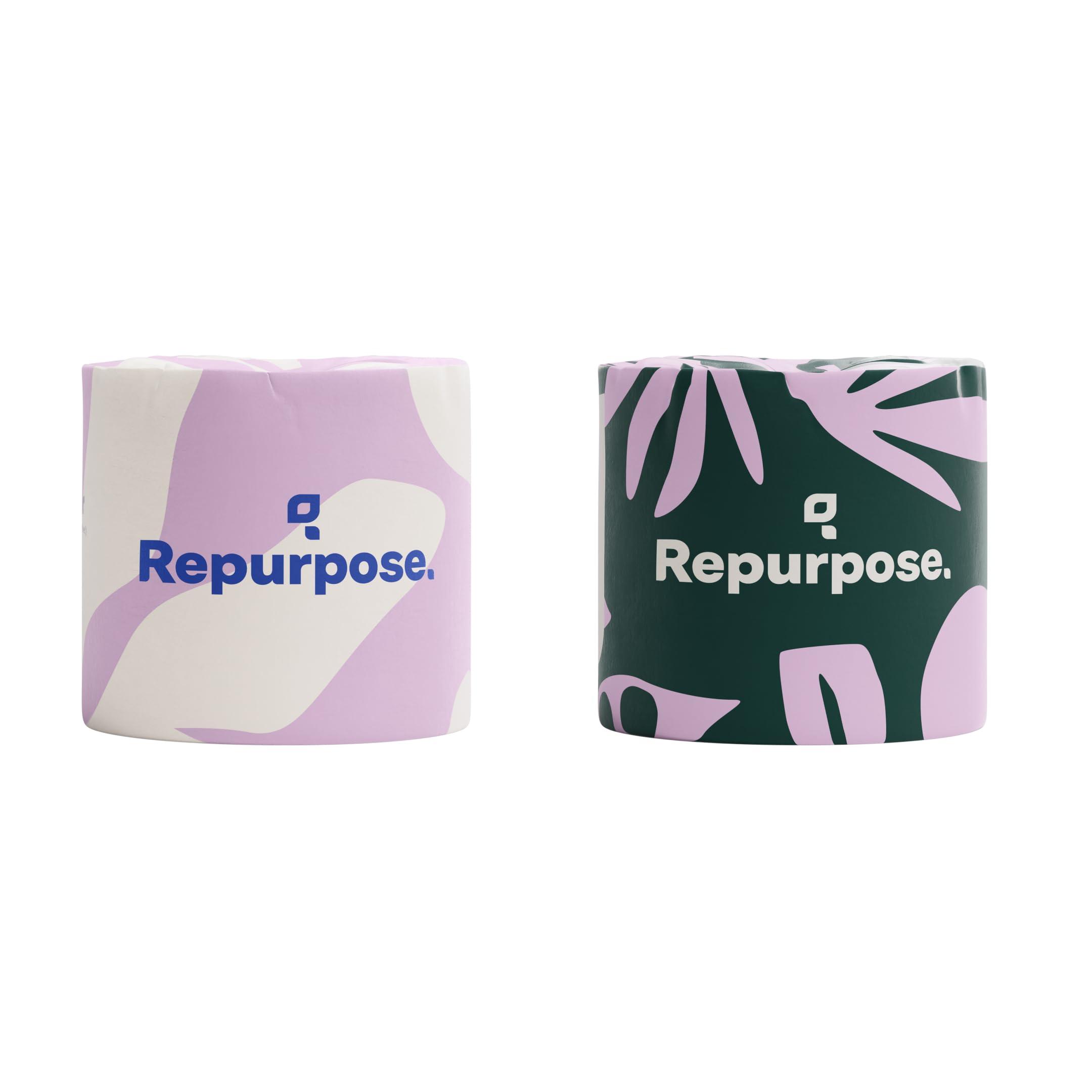 Repurpose 100% Bamboo Toilet Paper, 3-Ply, Tree-Free, Plastic-Free, FSC Certified, Septic Safe, Fast Dissolving, RV-Friendly, 12 Rolls (300 Sheets/Roll), No Fragrance/Dyes - Image 2
