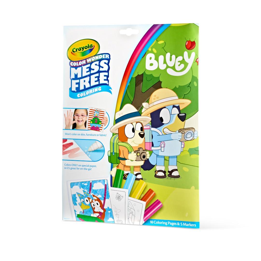 Crayola Bluey Color Wonder Coloring Set, 18 Bluey Coloring Pages, Mess Free Coloring for Toddlers, Bluey Toys, Gifts for Kids - Image 4
