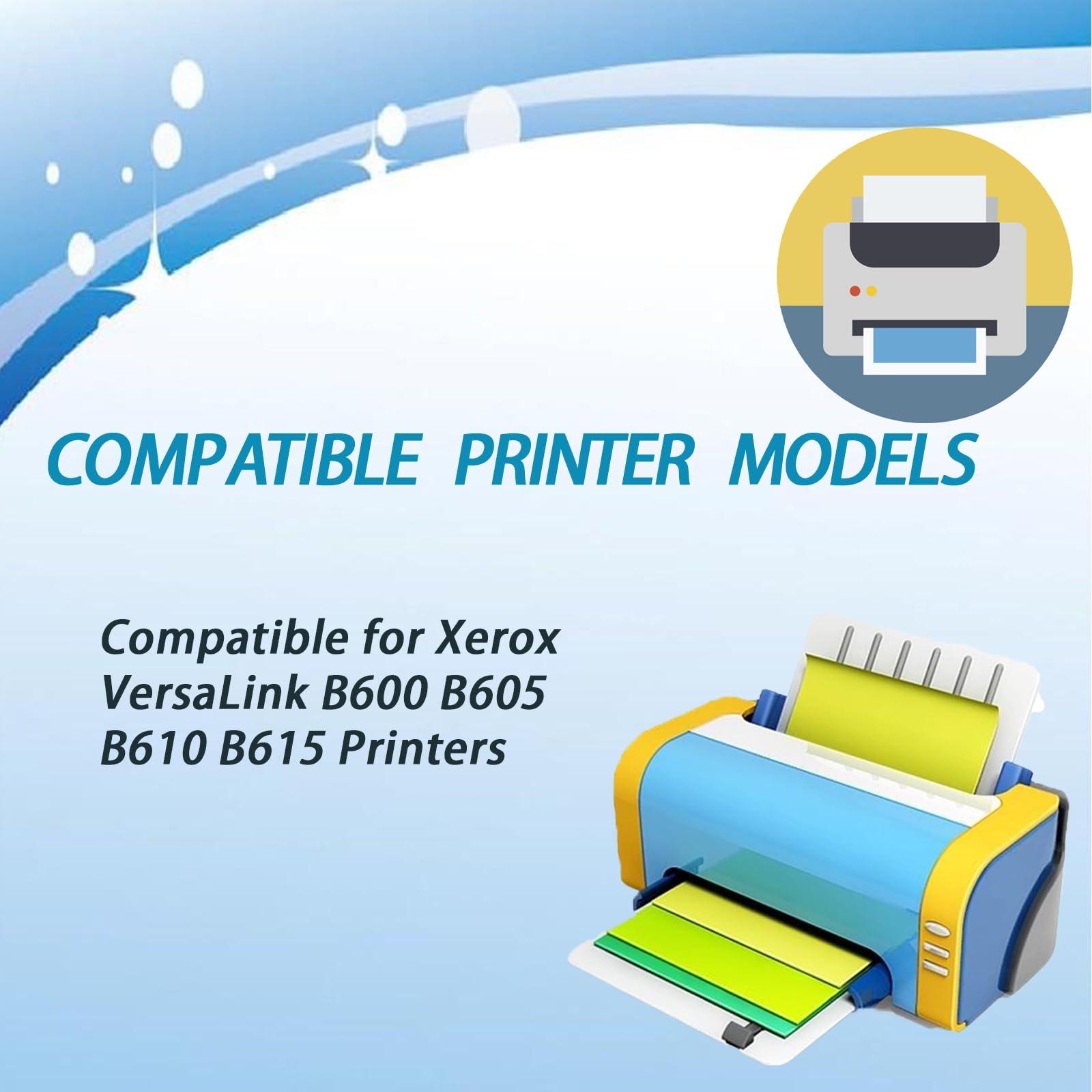 B600 106R03944 Toner Cartridges Compatible for Xerox VersaLink B600 B605 B610 B615 Printers, Includes Chip, High Yield 46700 Pages (Black) - Image 2