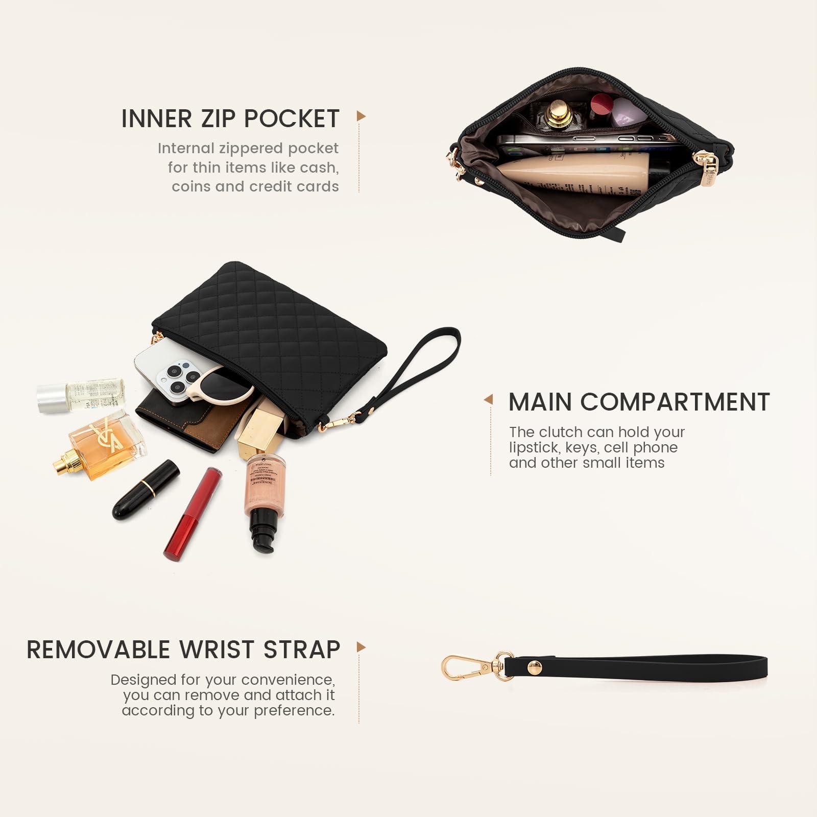 LOVEVOOK Laptop Bag for Women 15.6 inch Canvas Laptop Tote Bag, Large Capacity Work Bag with Clutch Purse, Computer Bag Office Business Briefcase, Casual Handbag for Travel College Teacher School - Image 7