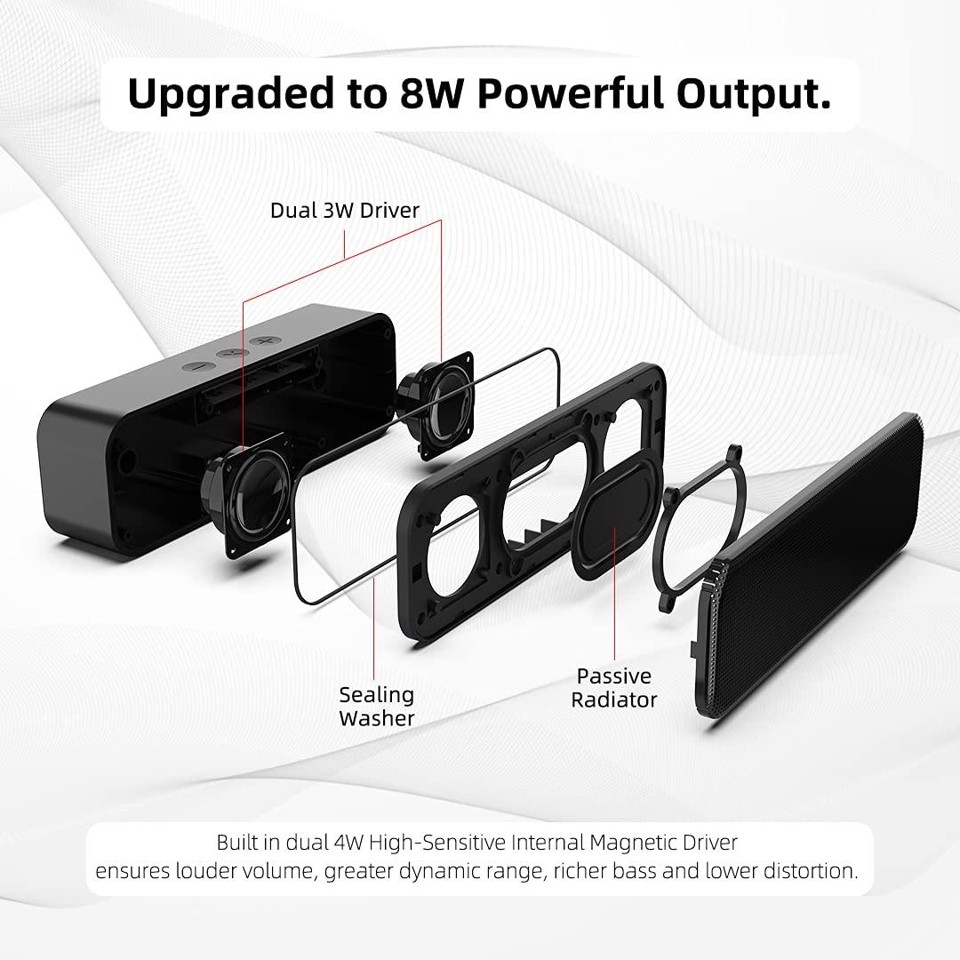 LIELONGREN [Newer] USB Computer Speaker for Desktop, Laptop Speaker, PC Speaker, Small Computer Soundbar with Hi-Quality Sound, Loud Control Volume, Rich Bass - Image 3