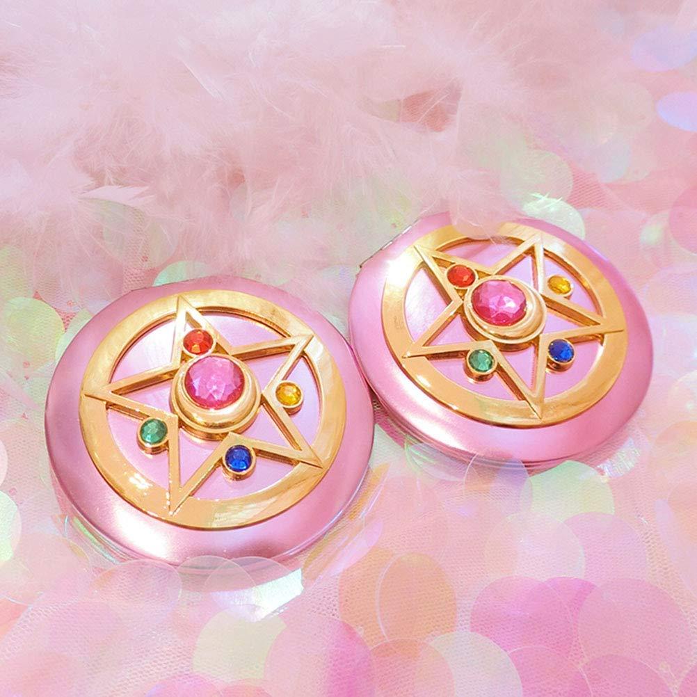 Makeup Compact Mirrors, Personal Portable Travel Handheld Foldable Double Sided Mirror - Image 6