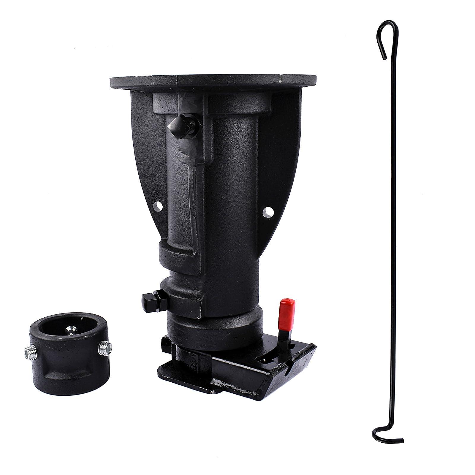 C5G1216, 12"-16" Adjustable Cushioned 5th Wheel to Gooseneck Adapter, Fifth Wheel to Gooseneck, Towing Capacity 20000 Lbs, Without Safty Chain GELUOXI