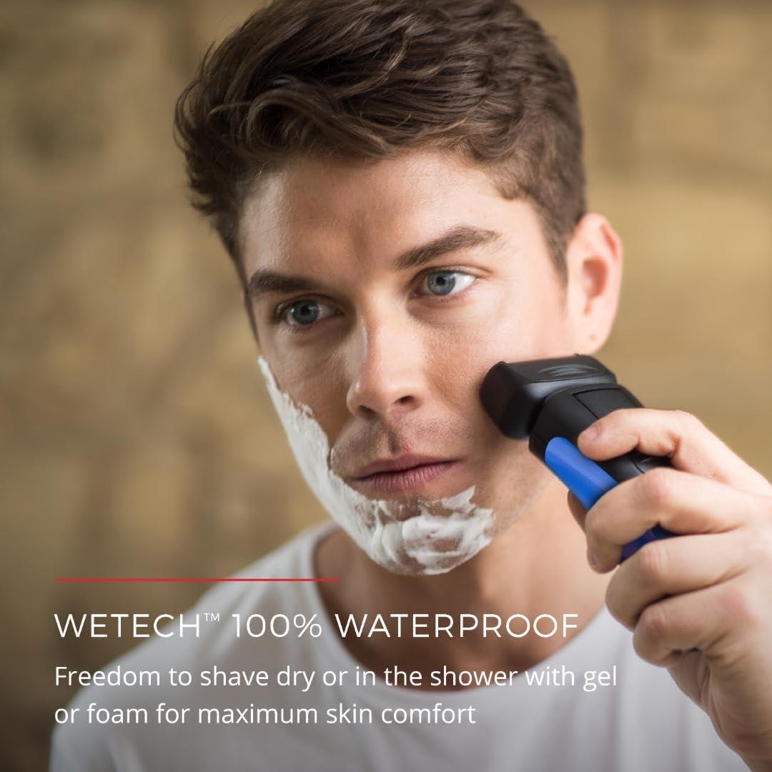 Remington Comfort Series Foil Shaver for Men, Electric Shaver, Pop-up Trimmer, Blue, PF7400E - Image 6
