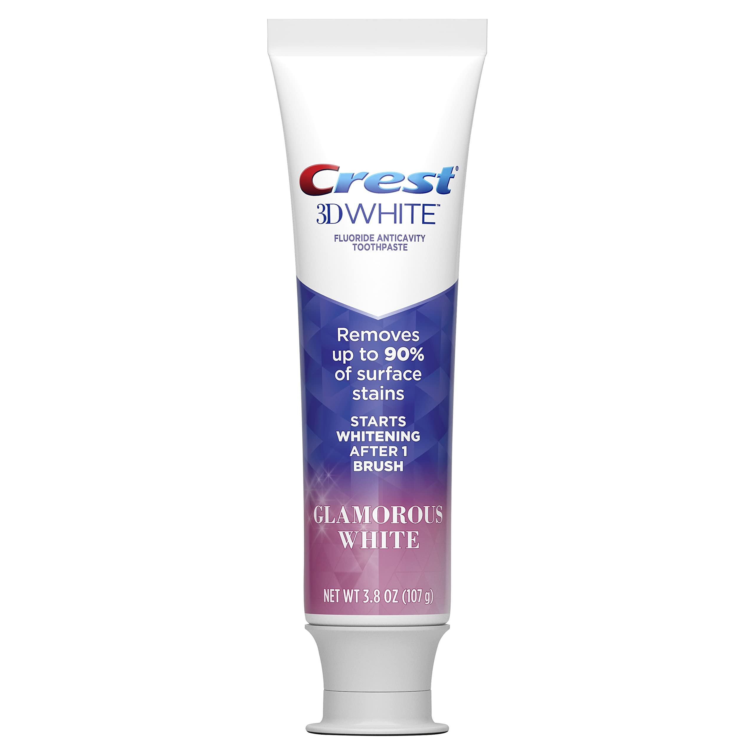 Crest Toothpaste 3D Glamorous White, Mint, (Packaging May Vary) 3.8 Oz, Pack of 4 - Image 2