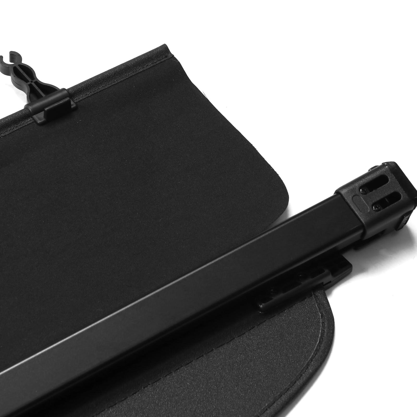IKON MOTORSPORTS, Cargo Cover Compatible with 2014-2018 Subaru Forester (Only Fit Automatic Rear Gate), PVC & Aluminum Rod Black Security Rear Trunk Cover Security Retractable Shield, 2015 2016 2017 - Image 5
