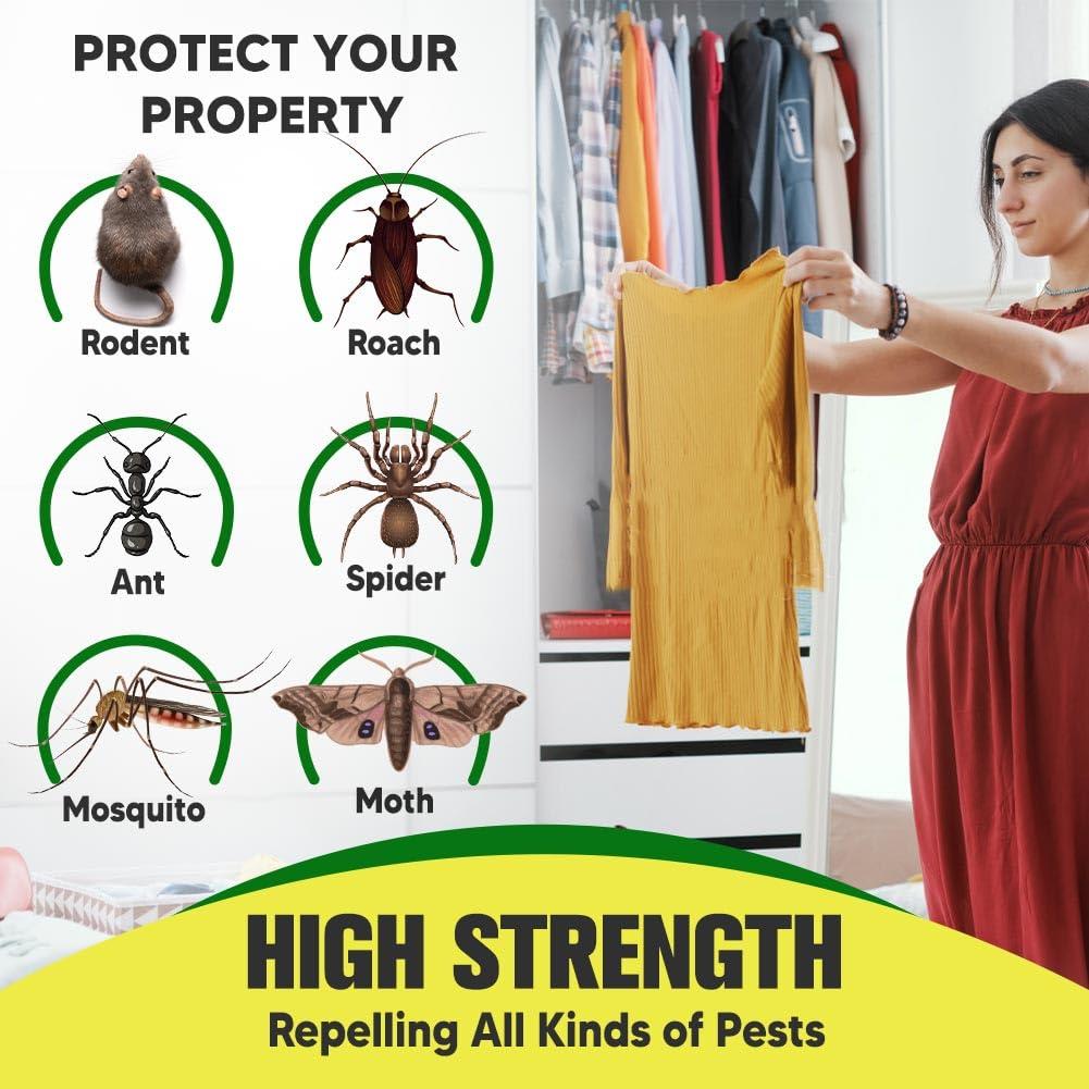 NJYNME Pest Control Balls, Peppermint Strongly Repel Rodents, Mouse, Mice, Rats, Ant, Roach, Moths & Other Pest, Indoor Mice Repellent, Mosquito Repellent-8P - Image 2