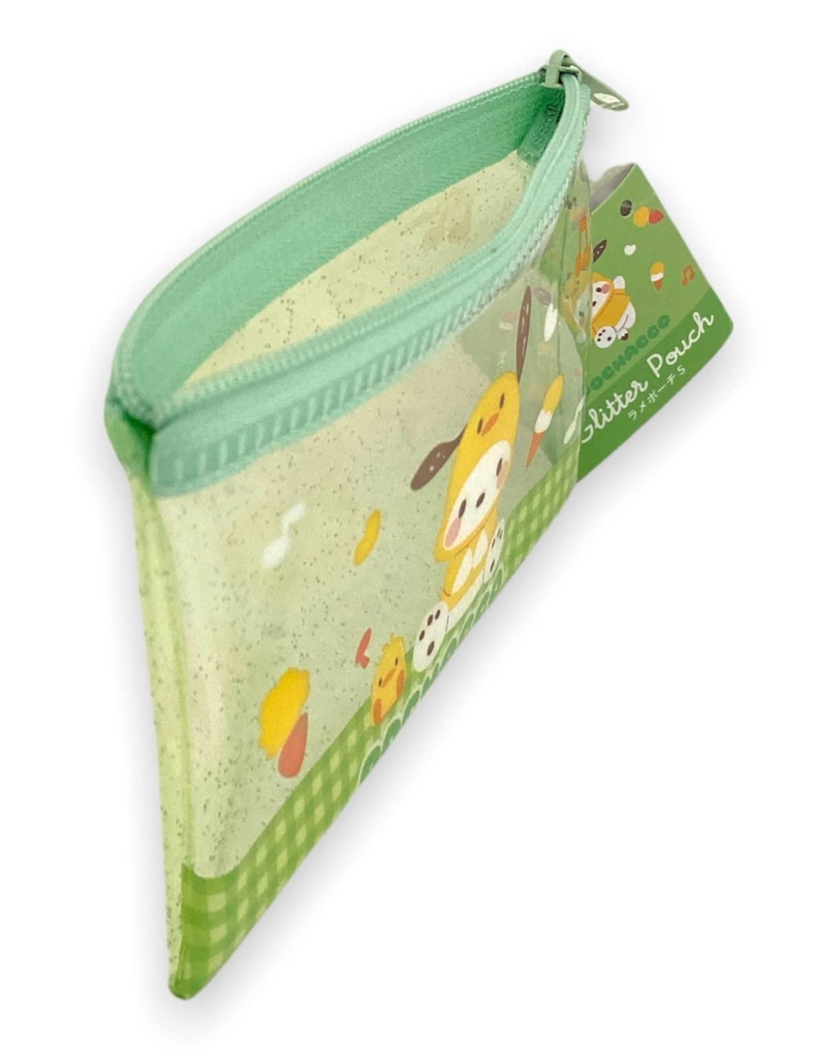 Friend Sanrio Pochacco Accessories Cosmetic Flat vinyl Mini pouch Zipper Case Bag 4.7 in (W) × 3.0 in (H) - Image 2