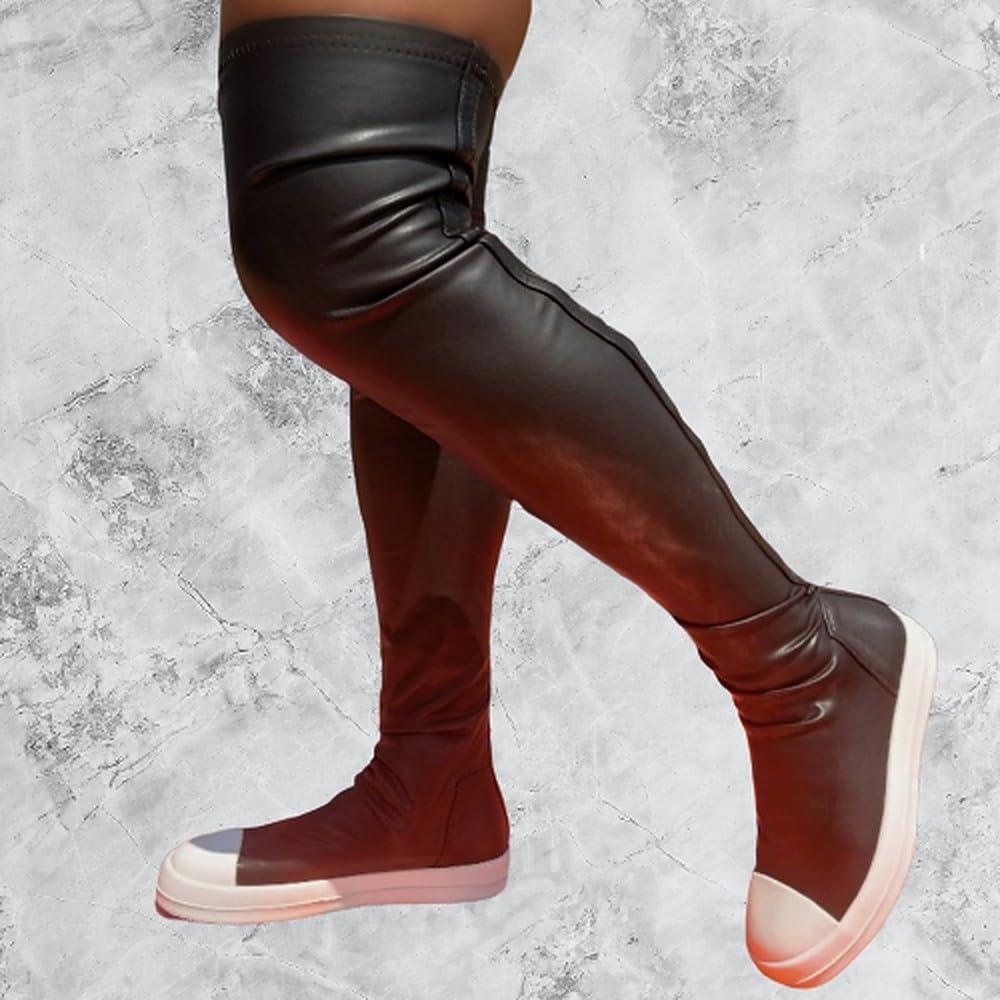 Liliana Women Thigh High Boots Flat Over The Knee Round Toe Tall Boots WANNABE-1 - Image 5