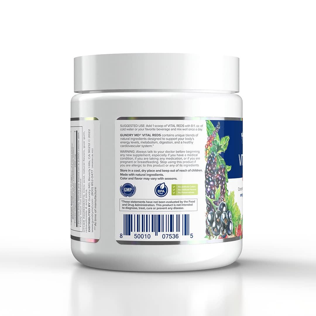 Gundry MD Vital Reds Concentrated Polyphenol Blend Dietary Supplement 4 oz (112.95g) - Image 3