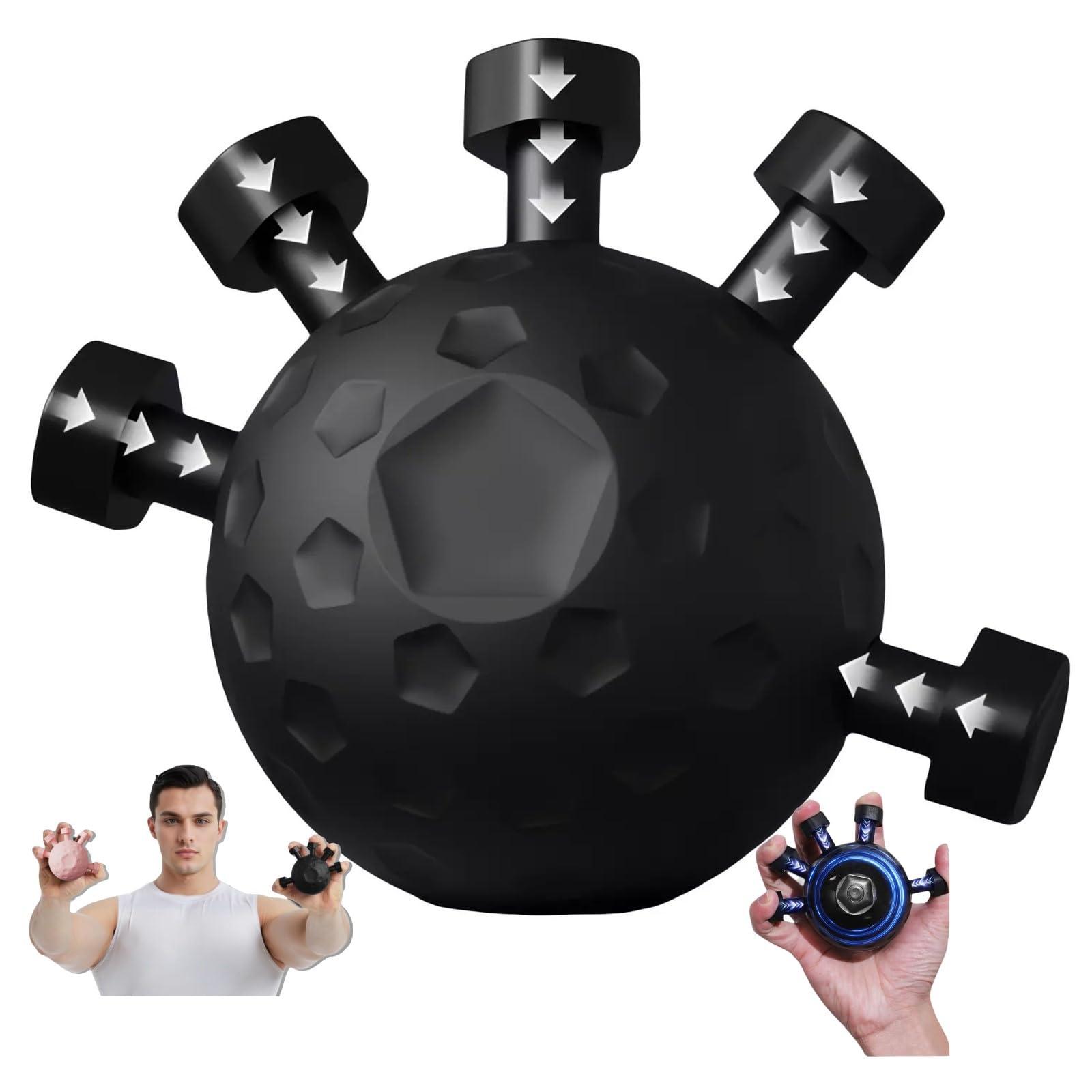Glitzgrip Arm Builder 2025 New Hand Forearm Ball Strengthener and Finger Grip Exerciser Balls Wrist Strengthening Guitar Finger Gripper Strength Trainer Hand Squeezer Stretcher Extender Workout