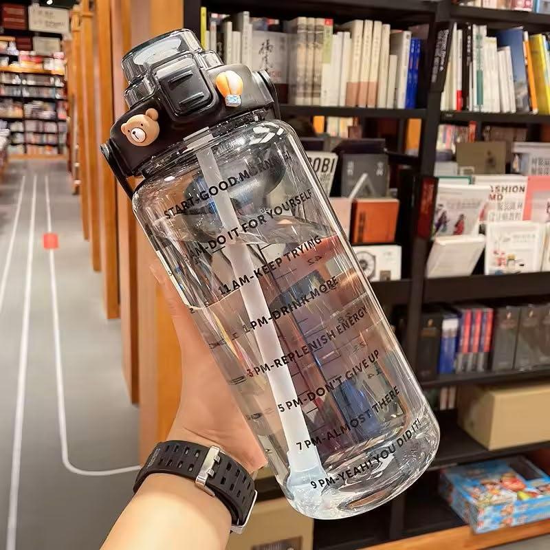 The Garrison Co. Half-Gallon Gym and Sports Water Bottle Jug (Black) - Image 3