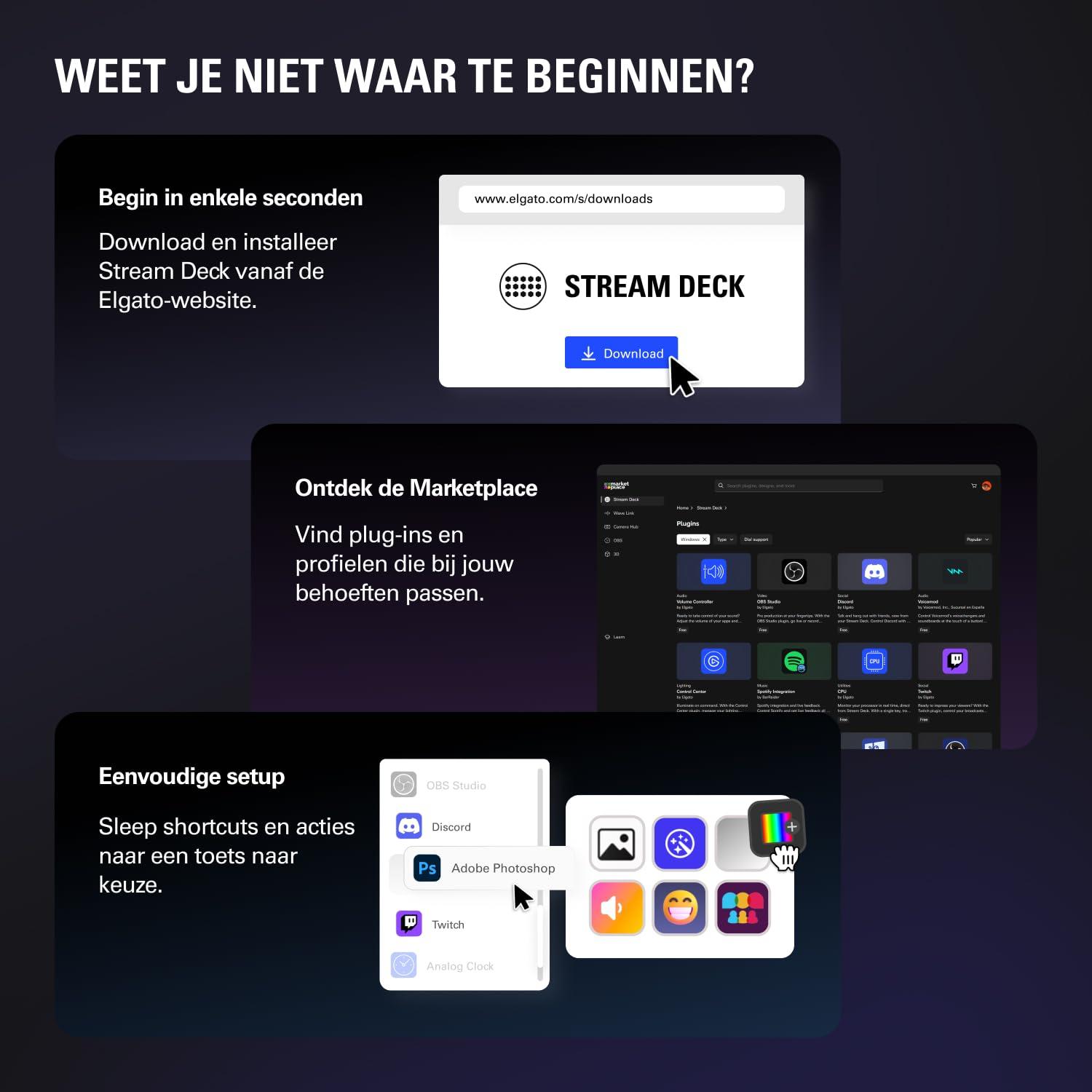Elgato Stream Deck MK.2 White – Studio Controller, 15 macro keys, trigger actions in apps and software like OBS, Twitch, ​YouTube and more, works with Mac and PC - Image 8