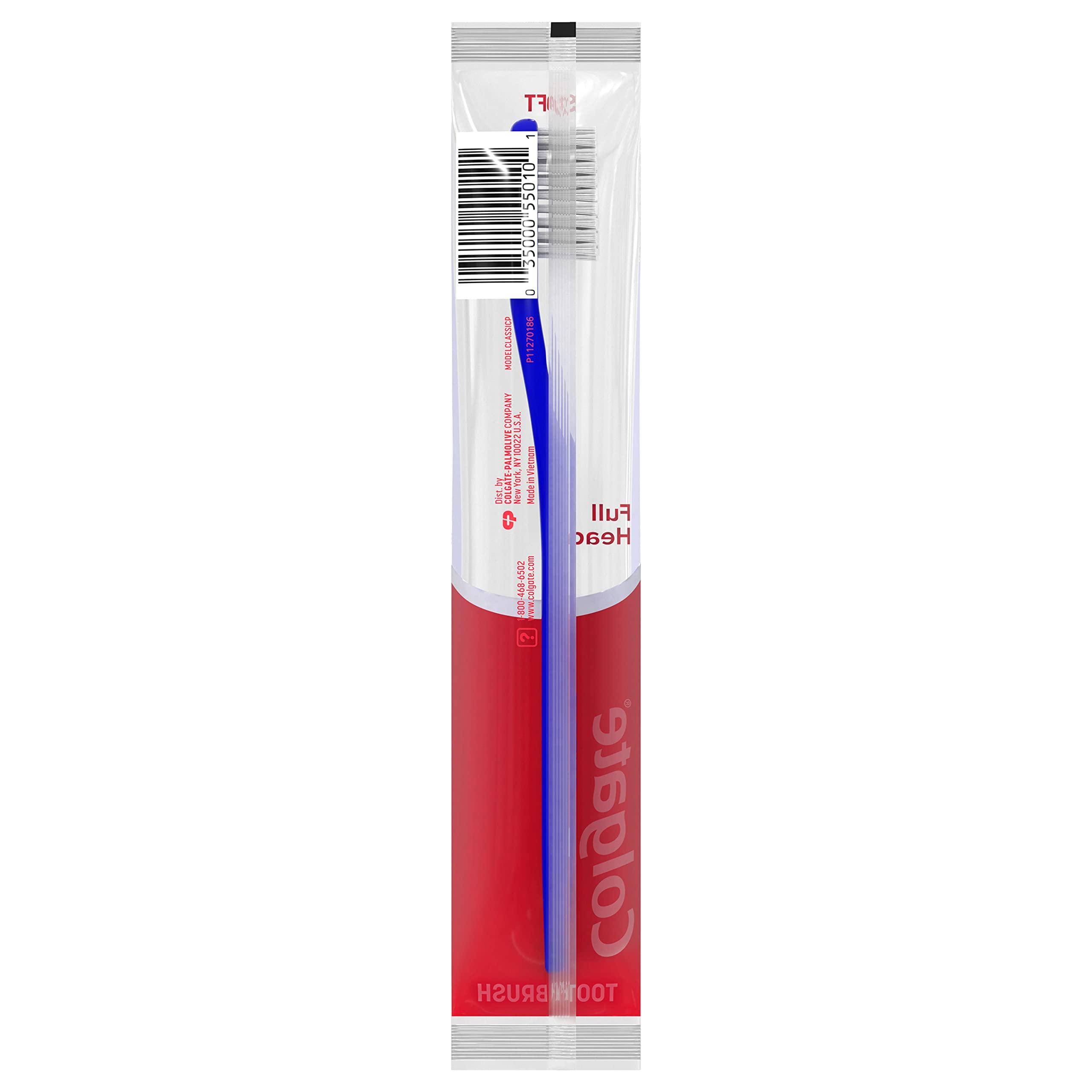 Colgate Soft Toothbrushes, Bulk Toothbrushes, Individually Wrapped Toothbrushes for Adults, Case of 144 - Image 6