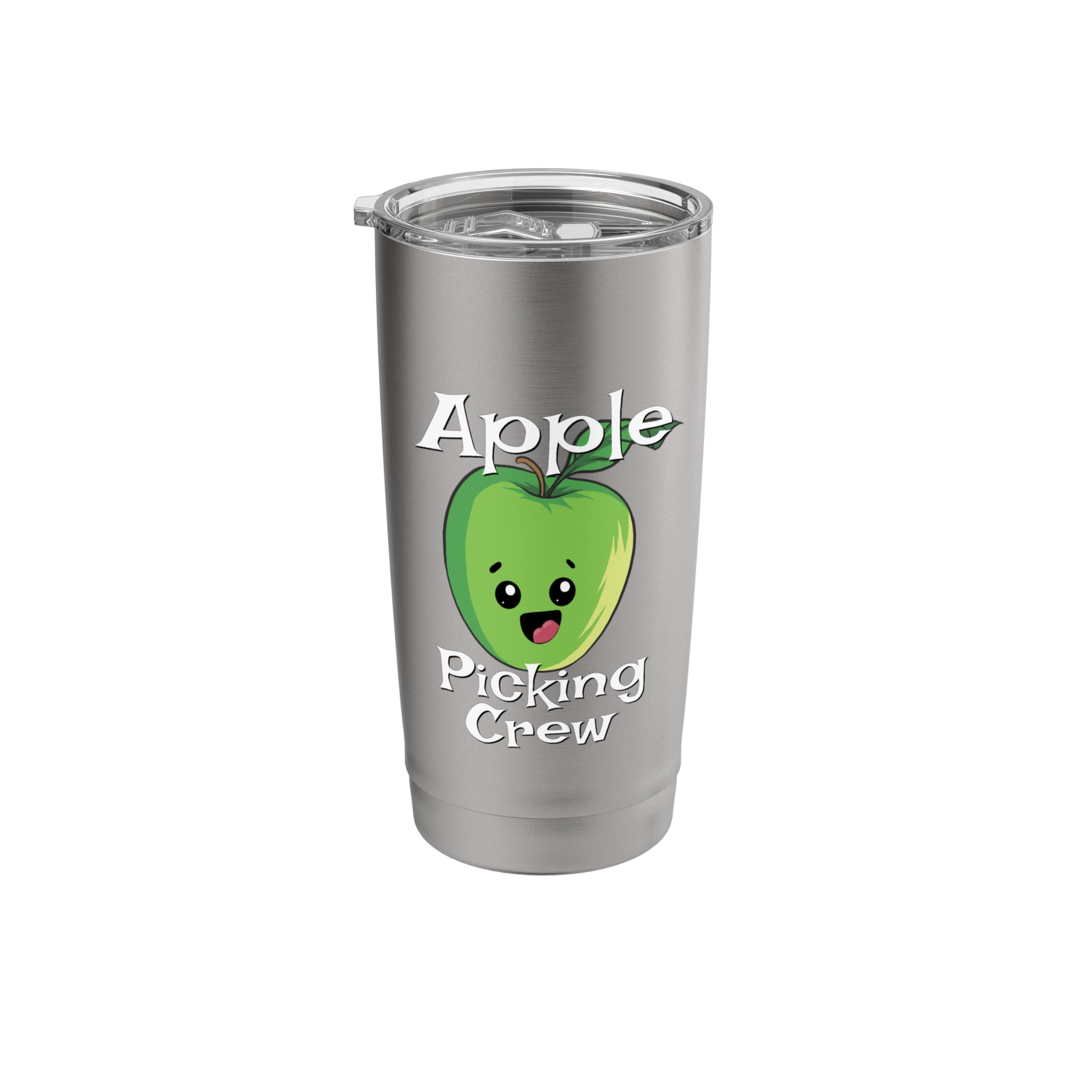 Cute Fall Autumn Orchard Matching Family Apple Picking Crew Stainless Steel Insulated Tumbler