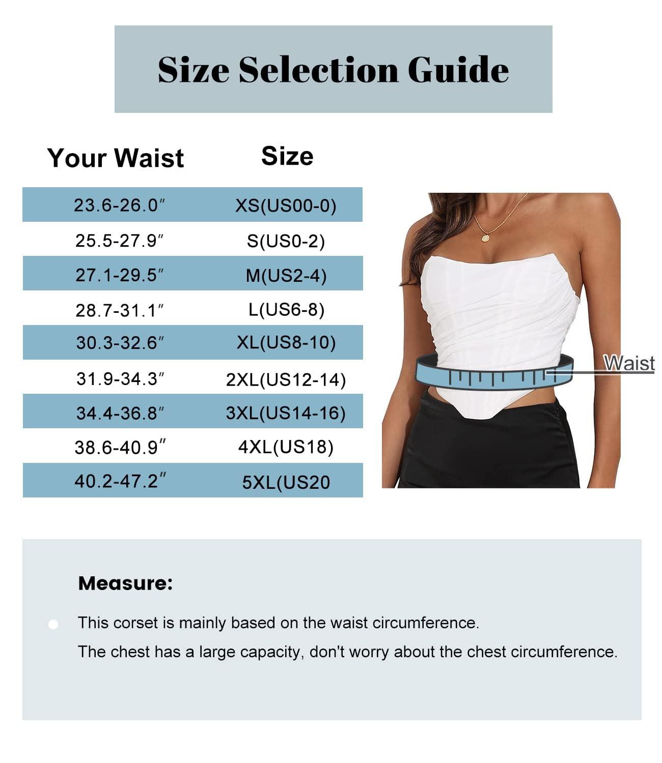 Women's Vintage Strapless Open Back Boned Mesh Bustier Zip Back Corset Bodyshaper Crop Top - Image 4