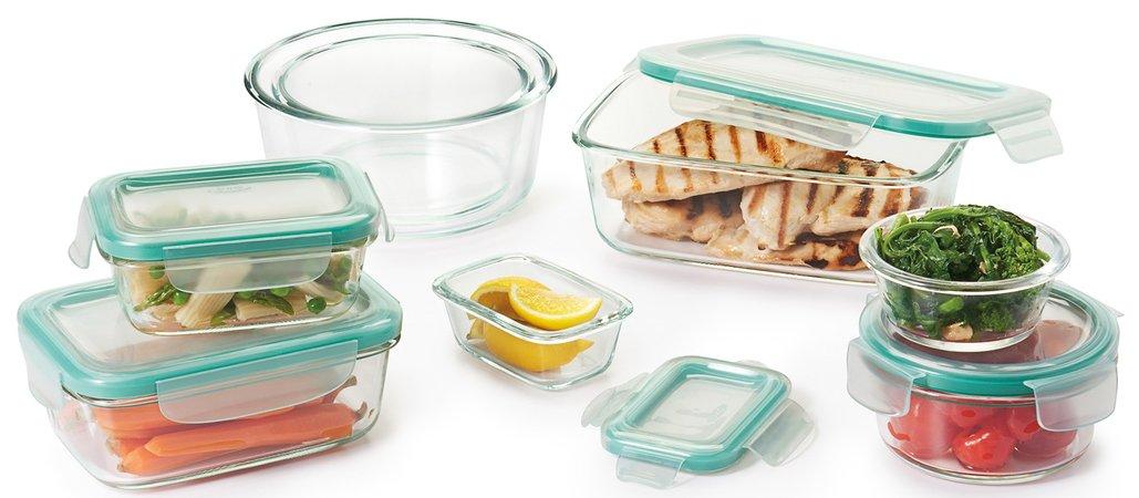 OXO Good Grips 4 Cup Smart Seal Leakproof Glass Round Airtight Food Storage Container - Image 8