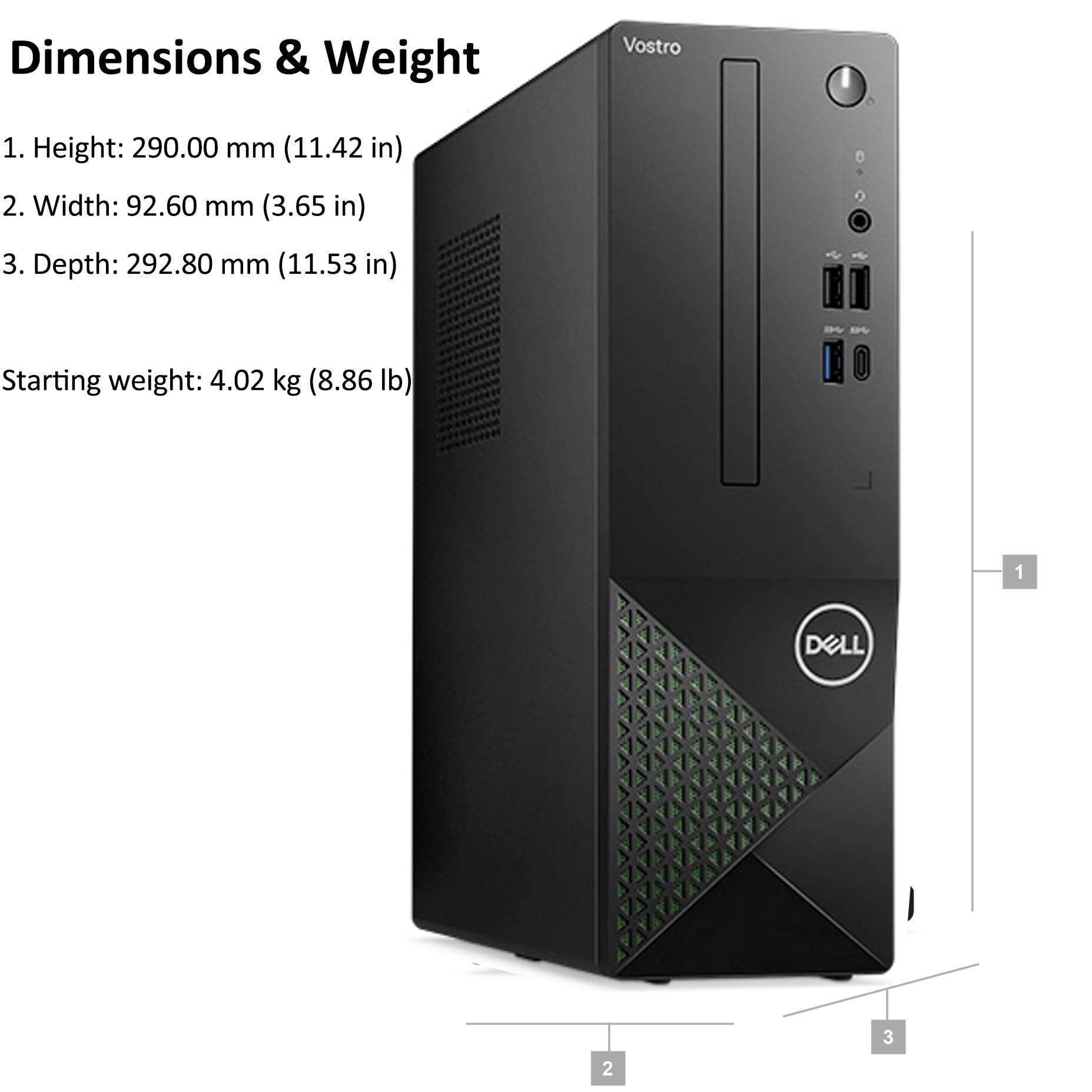 Dell Vostro 3030s Small Desktop Computer, Intel Core i5-14400 Processor, 16GB DDR5 RAM, 512GB PCIe SSD, WiFi 6, Bluetooth, Type-C, DisplayPort, HDMI, KB and Mouse, Windows 11 Pro SFF Small Form Factor - Image 3