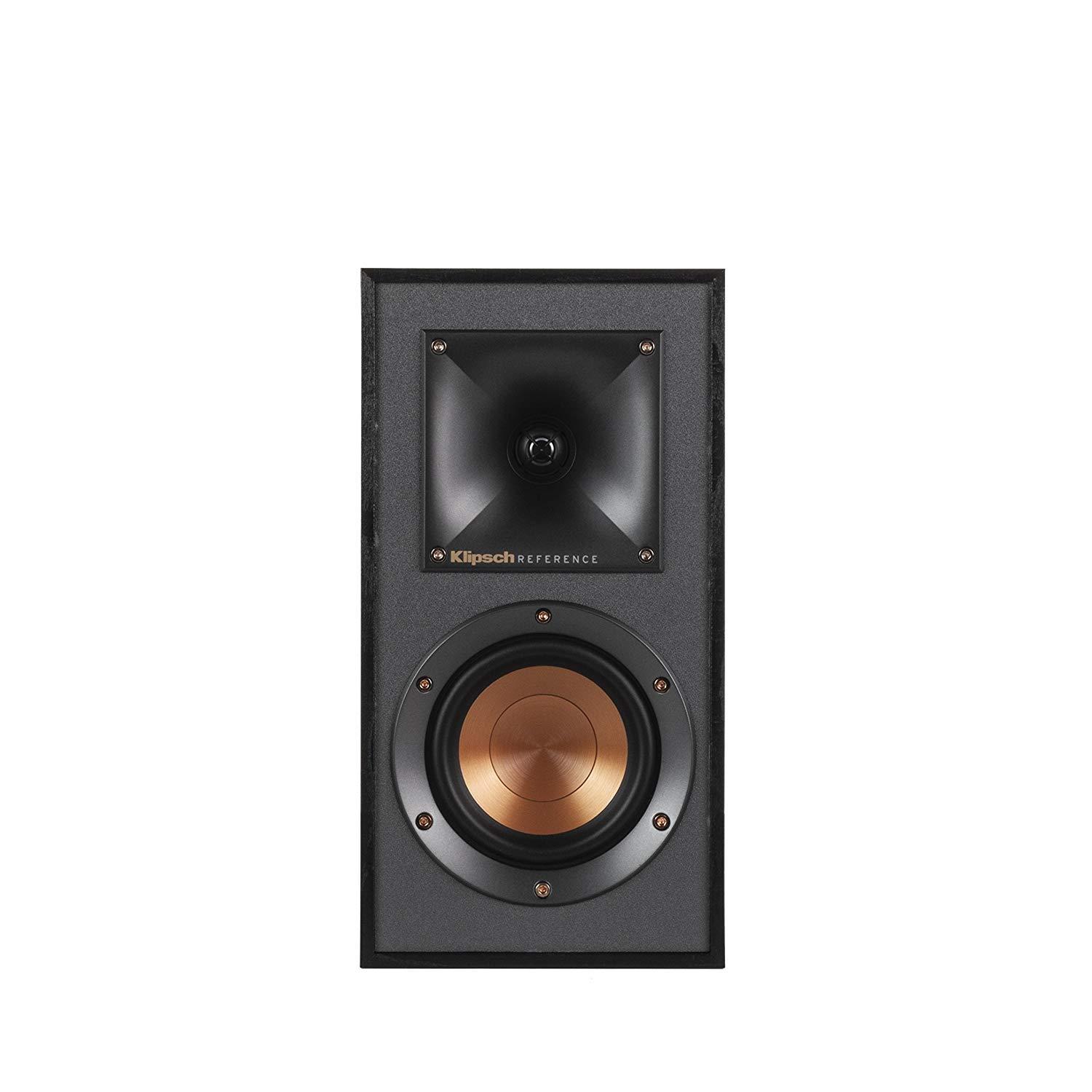 Klipsch R-41M Powerful Detailed Bookshelf Home Speaker Set of 2 Black - Image 2