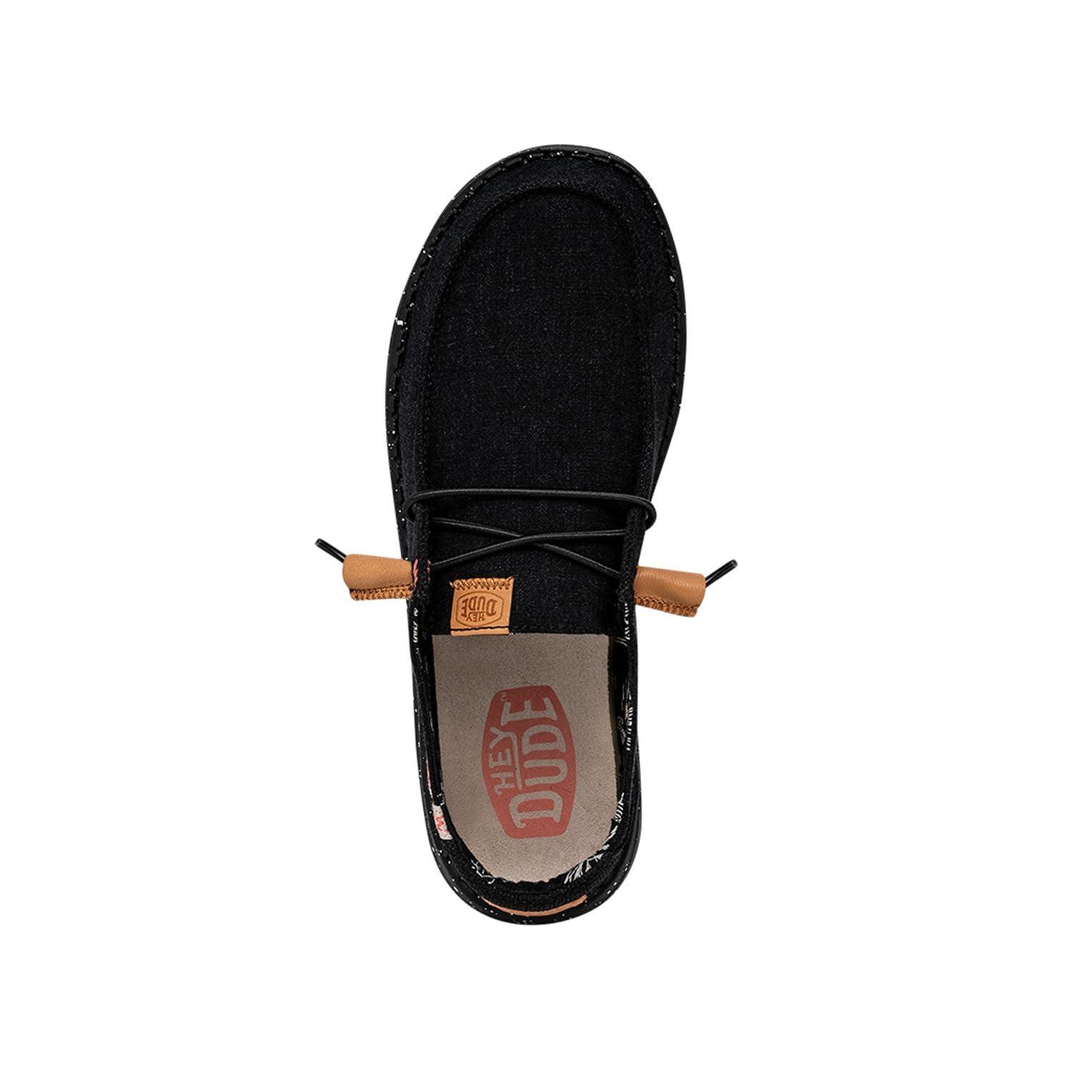 Hey Dude Women's Wendy Washed Canvas | Women’s Shoes | Women’s Lace Up Loafers | Comfortable & Light-Weight - Image 2