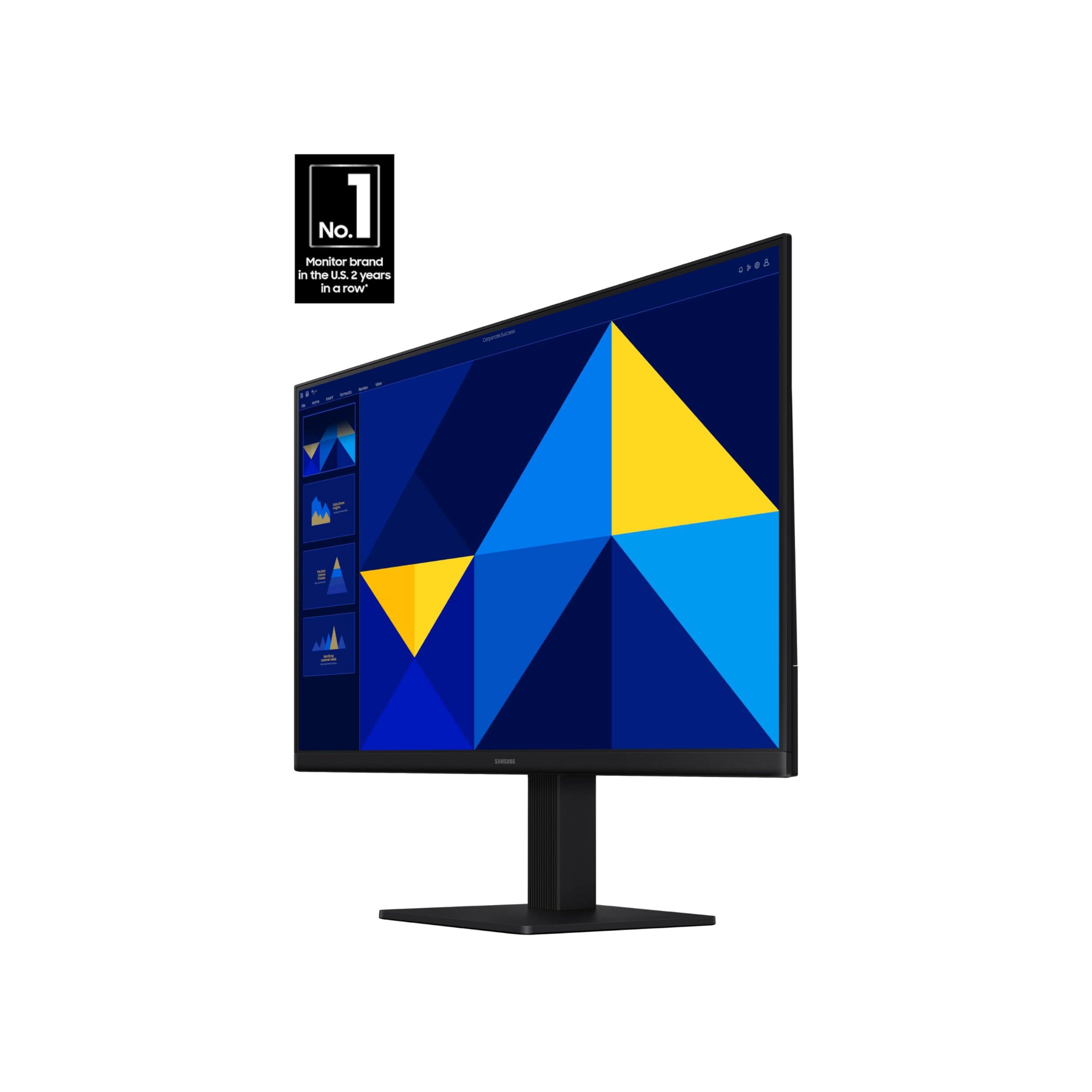 SAMSUNG 24" (S30GD) Essential Monitor with IPS Panel and Tilt Only Stand, 100Hz Refresh Rate, Ergonomic Design, Advanced Eye Care, Game Mode, LS24D304GANXZA - Image 2