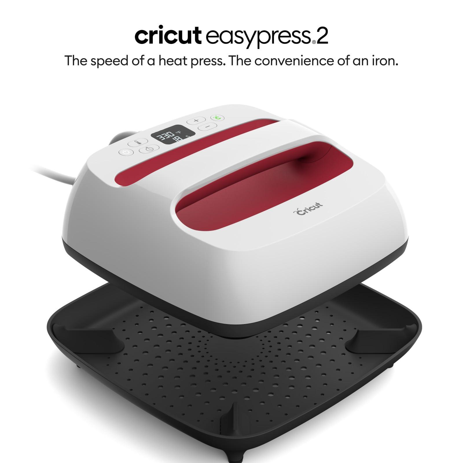 Cricut EasyPress 2 Heat Press Machine (9 in x 9 in), Ideal for T-Shirts, Tote Bags, Pillows, Aprons & More, Precise Temperature Control, Features Insulated Safety Base & Auto-Off, Raspberry - Image 3