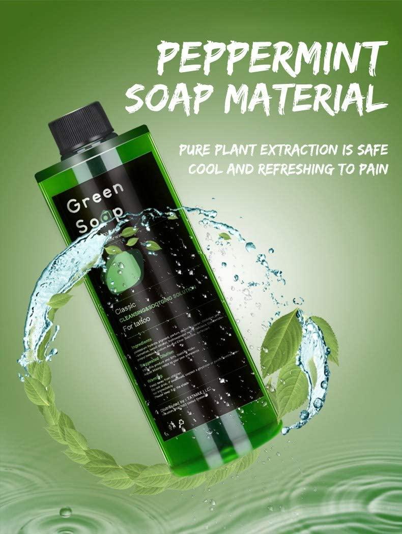 Dragon Art 16.9oz Green Soap Prep Wash with 8oz Squeeze Bottle For Tattoos and Piercings - Image 3