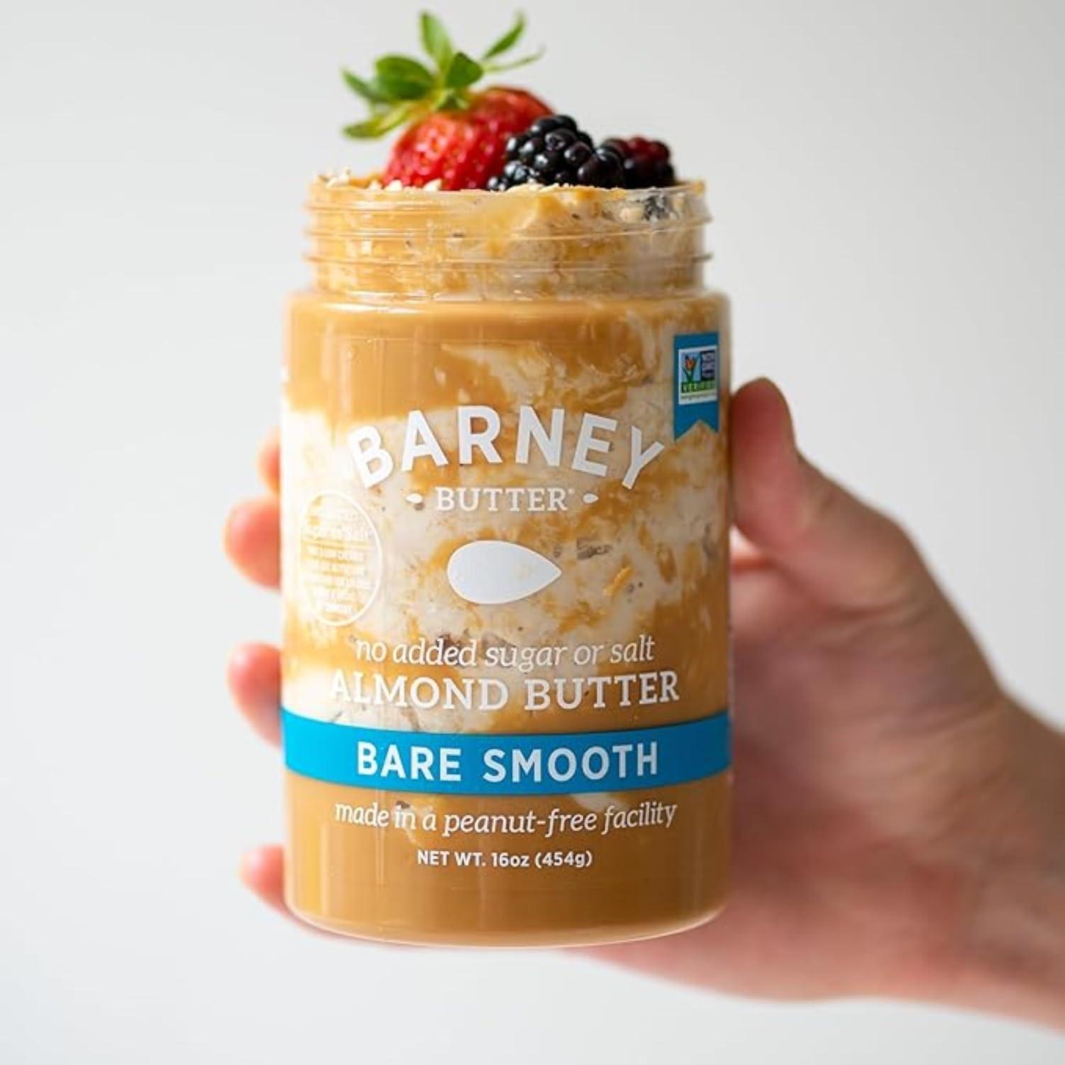 Barney Butter Almond Butter, Bare Smooth, 16 Ounce Jar, No Added Sugar or Salt, Skin-Free Almonds, No Stir, Non-GMO, Gluten Free, Keto, Paleo, Vegan - Image 6