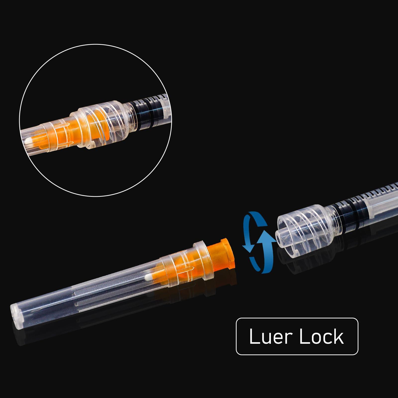 Disposable 1ml syringe with 25G 1inch Lab Supplies, Individually Packaged 50Pack - Image 4
