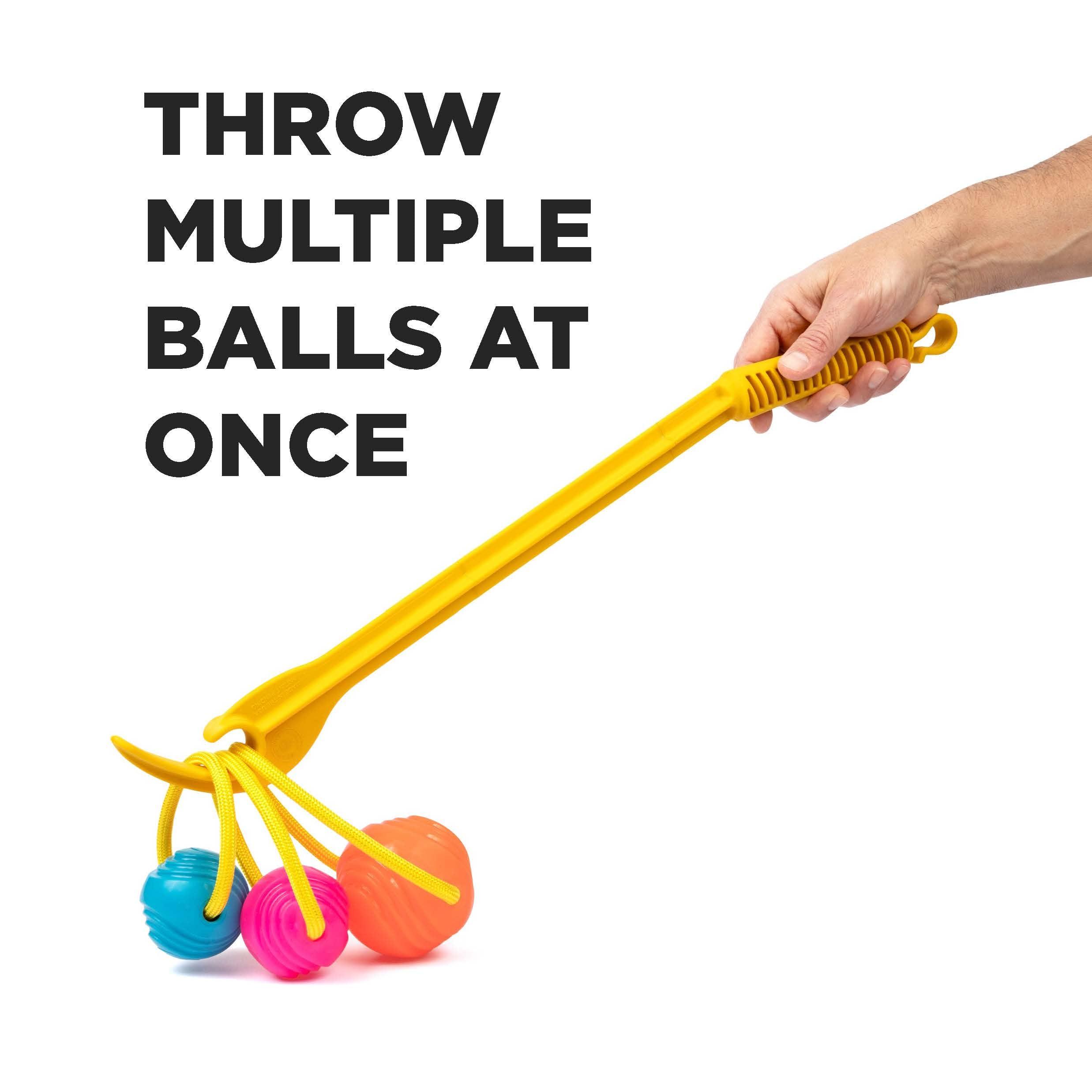 Project Hive Zoomer Stick | Dog Ball Thrower with Set of 2 Looped Dog Balls Included (Green and Blue) | Interactive Dog Toys for Both Land and Water | Balls for Dogs Perfect for Fetch and Tug Play - Image 7